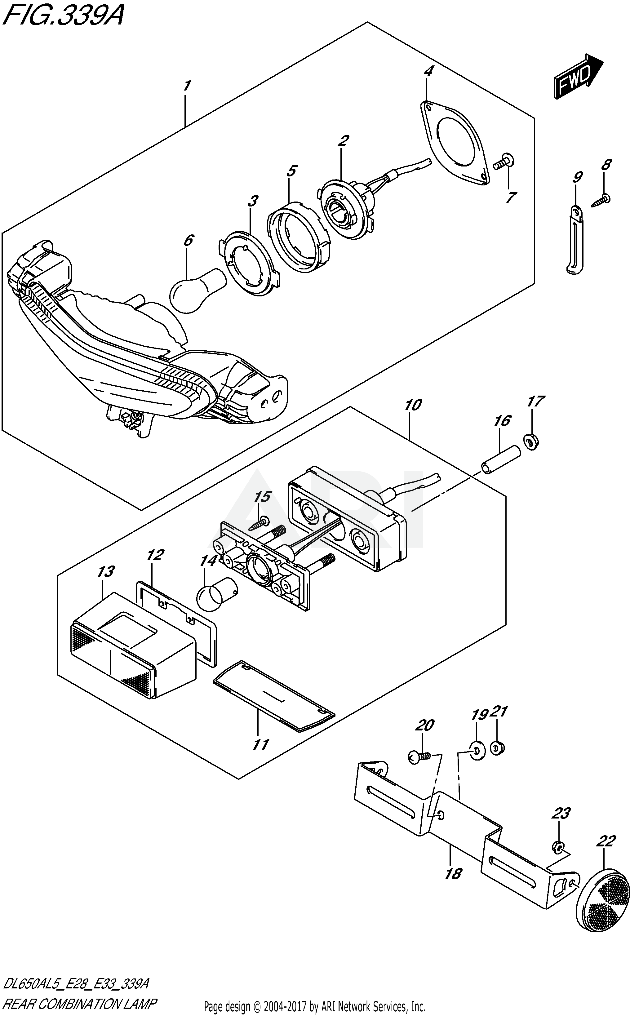 REAR COMBINATION LAMP