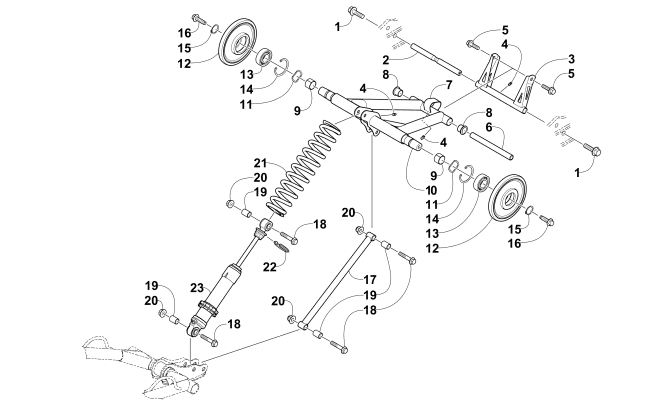 REAR SUSPENSION REAR ARM ASSEMBLY