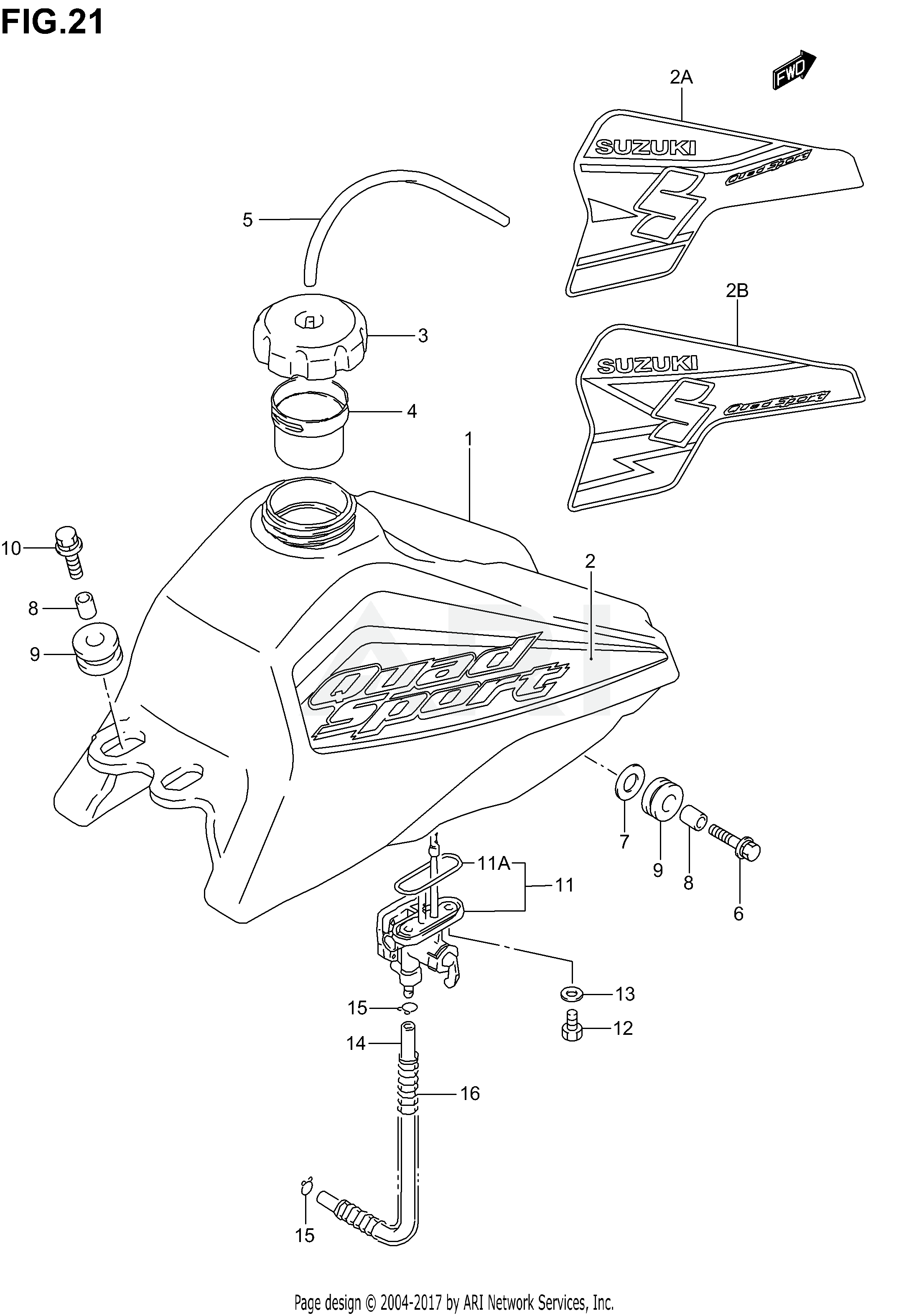 FUEL TANK (MODEL K2/K3/K4)