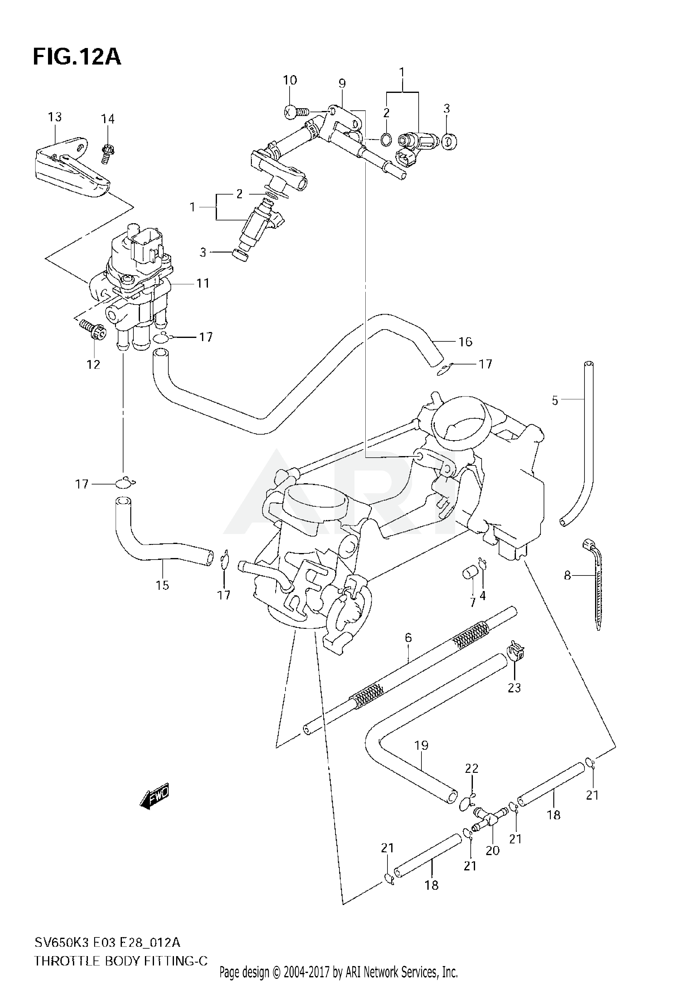 THROTTLE BODY FITTING (MODEL K7)