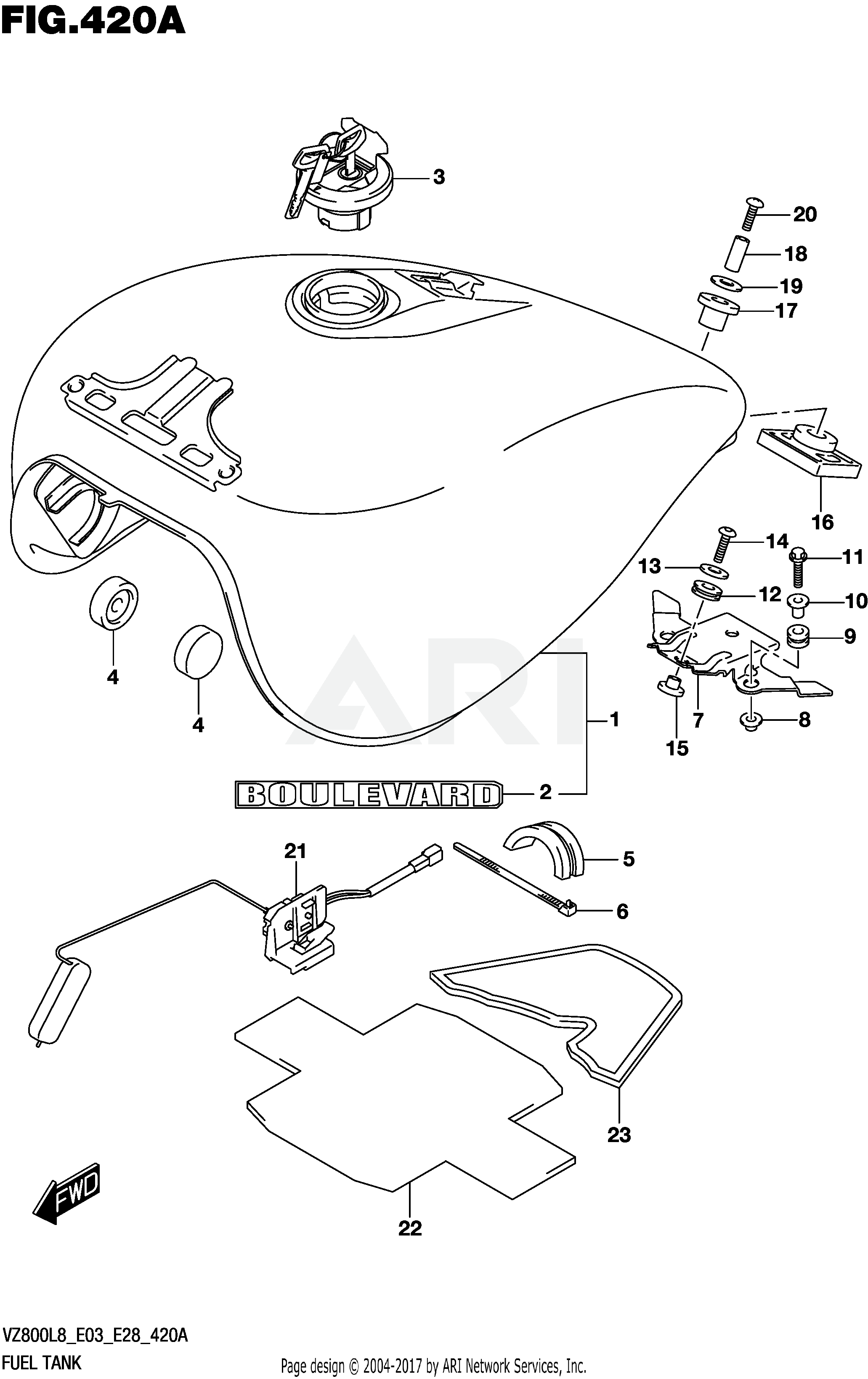 FUEL TANK (VZ800L8 E03)