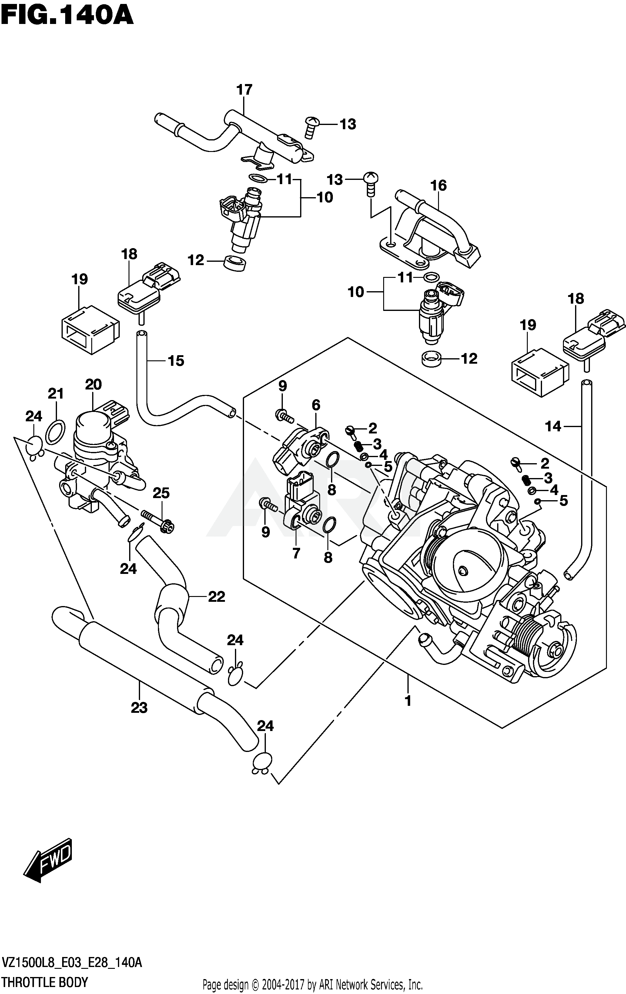 THROTTLE BODY (VZ1500L8 E03)