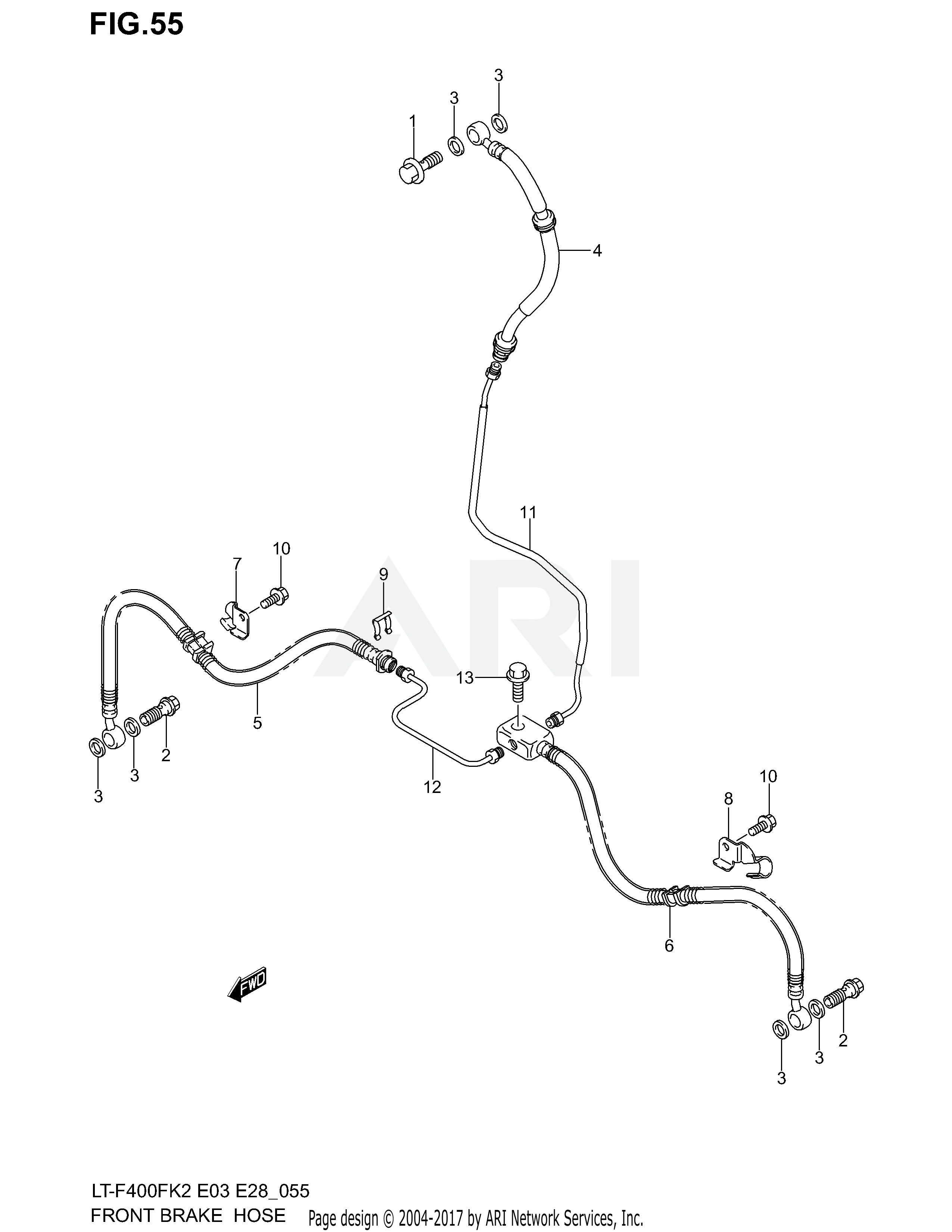 FRONT BRAKE HOSE