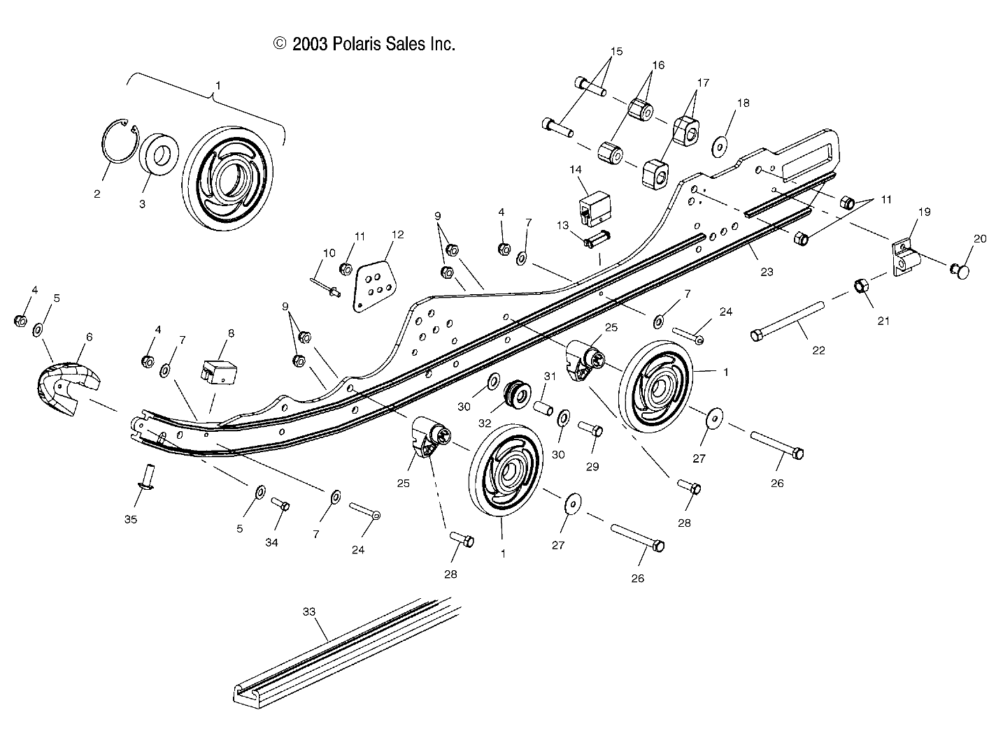 RAIL MOUNTING - S04ND5BS (4988358835B06)