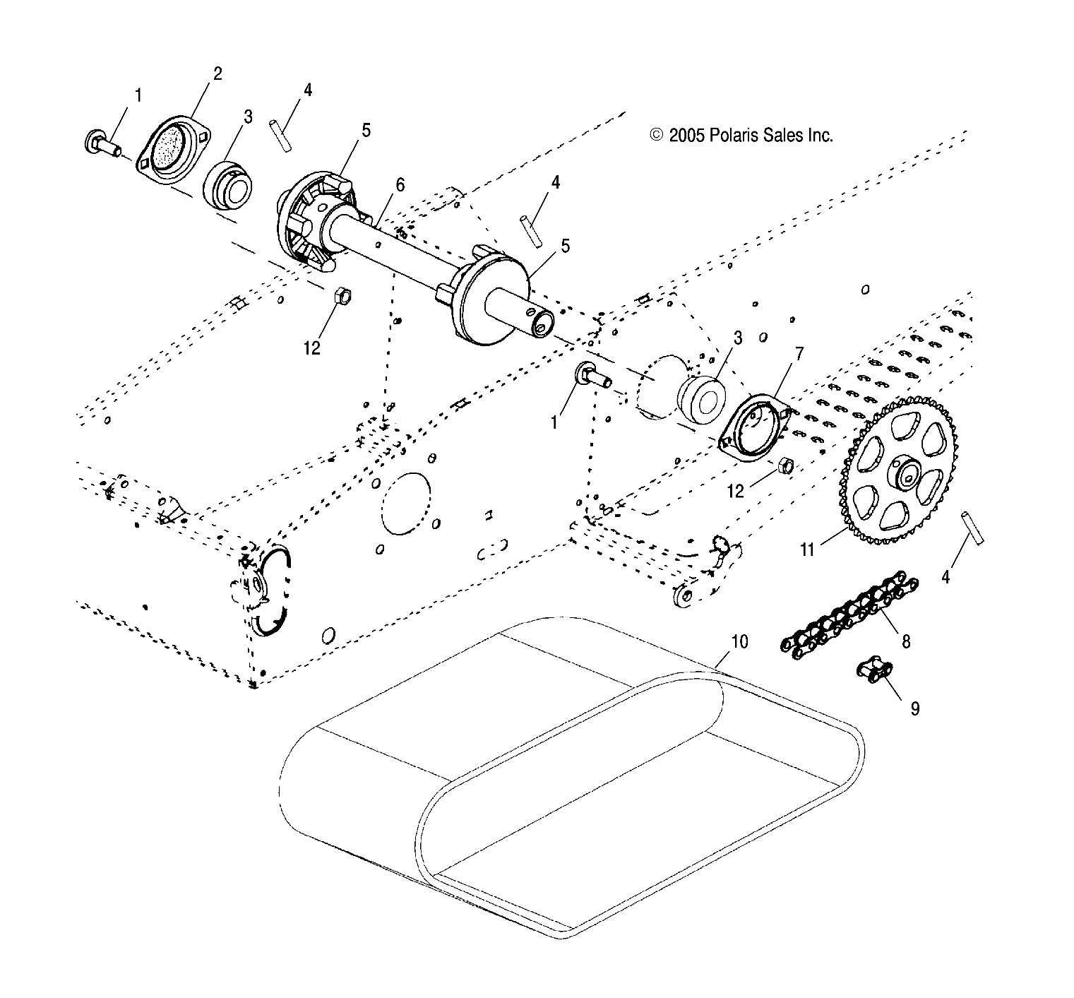 DRIVE TRAIN, DRIVE SHAFT - S13WB1ASA/AEA (4997579757A13)