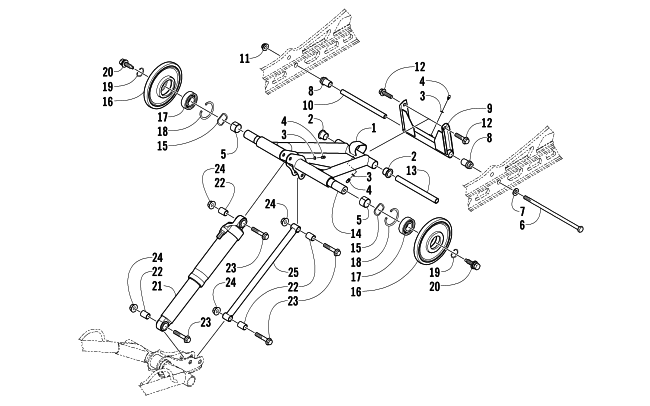 REAR SUSPENSION REAR ARM ASSEMBLY