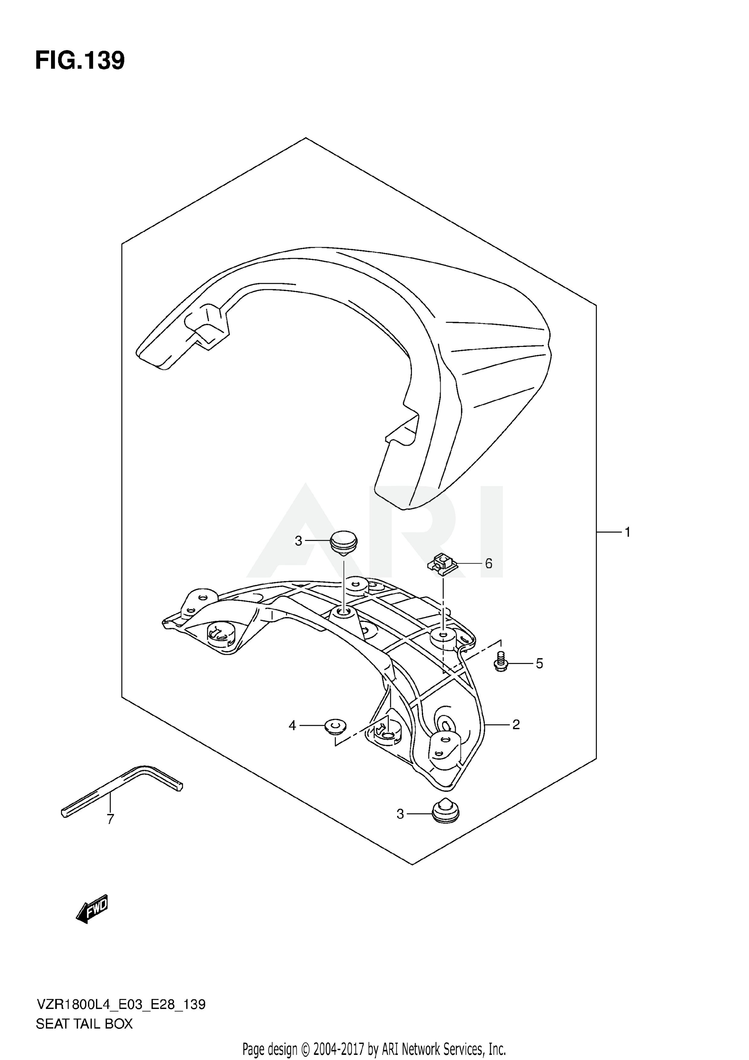 SEAT TAIL BOX (VZR1800ZL4 E33)