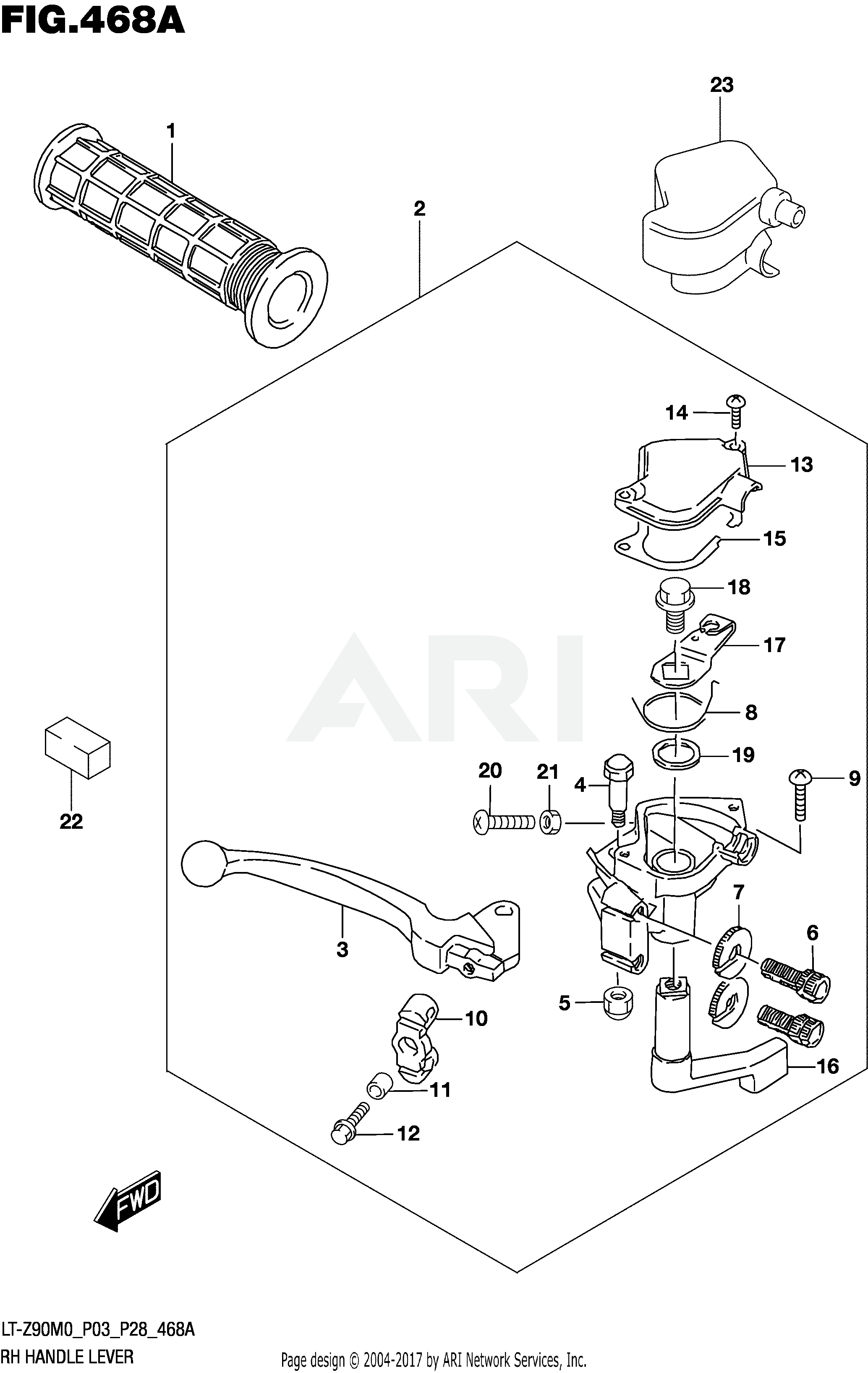 RH HANDLE LEVER