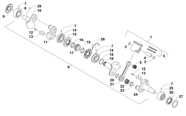 PISTON AND CRANKSHAFT