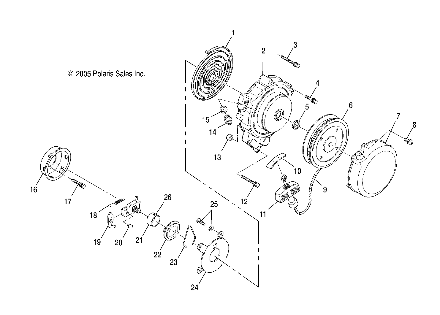 RECOIL STARTER - A03BA25CA/CB (4999201499920149C09)