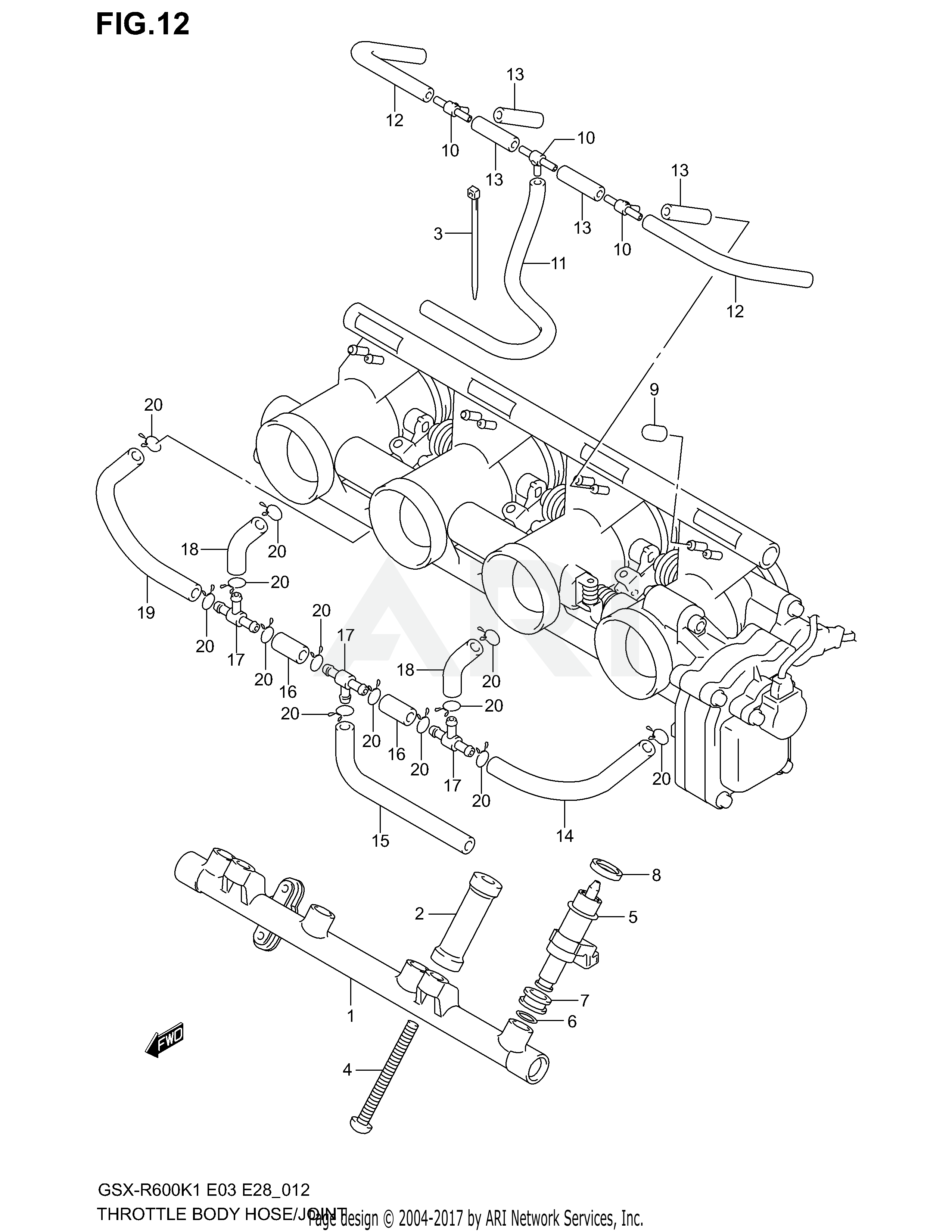 THROTTLE BODY HOSE/JOINT