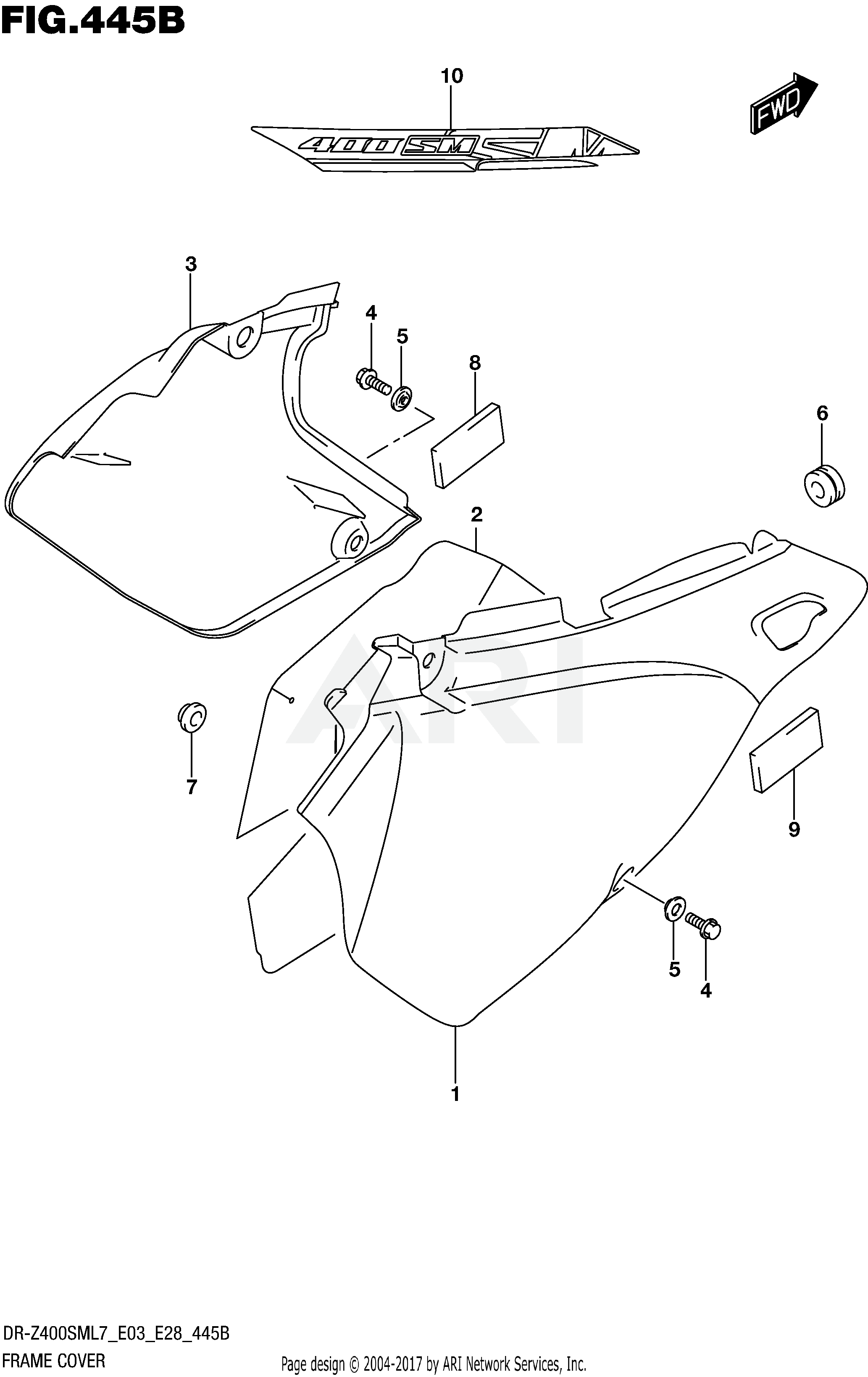 FRAME COVER (DR-Z400SML7 E28)