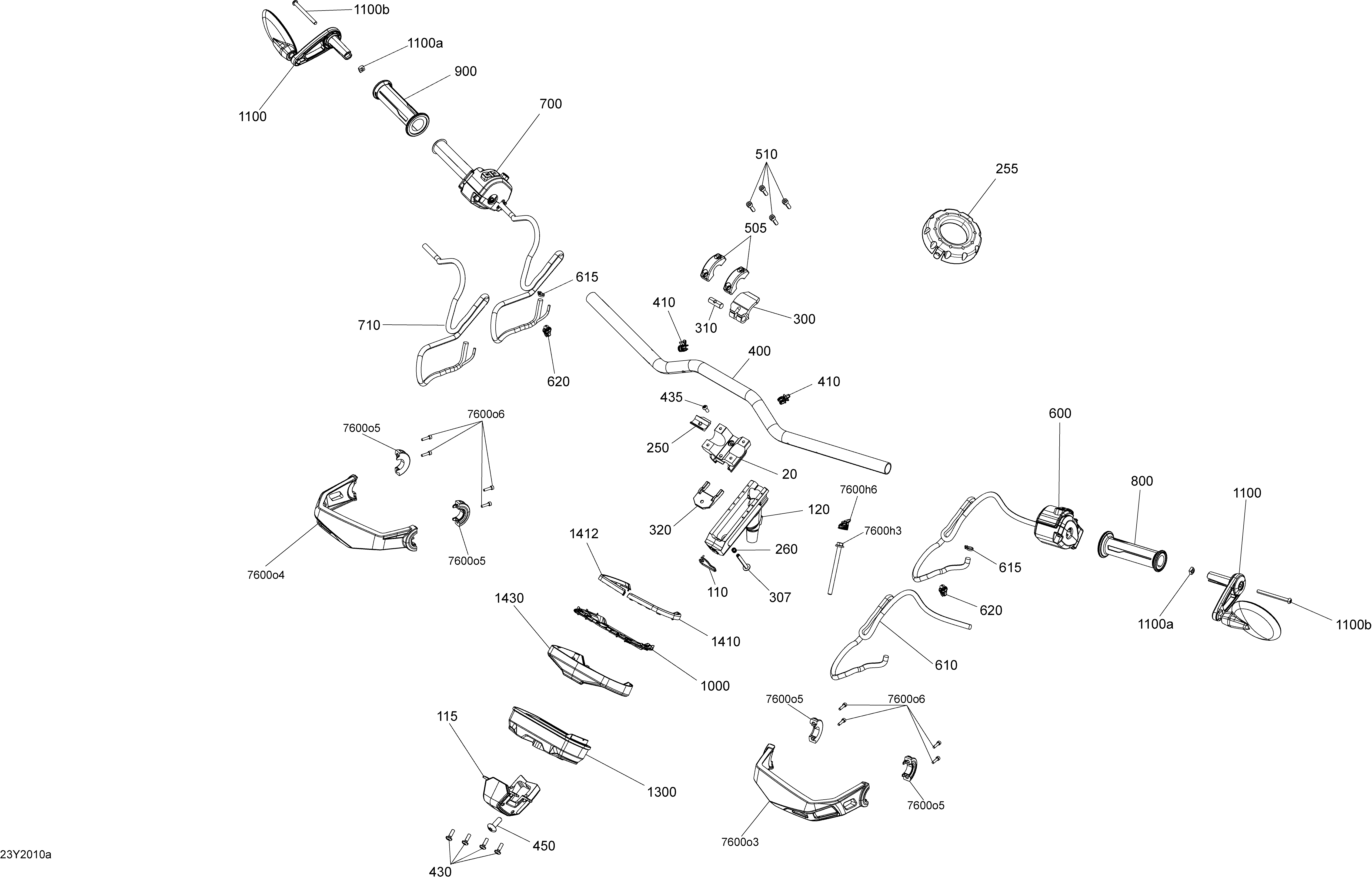 Steering Handlebar - Cluster Support