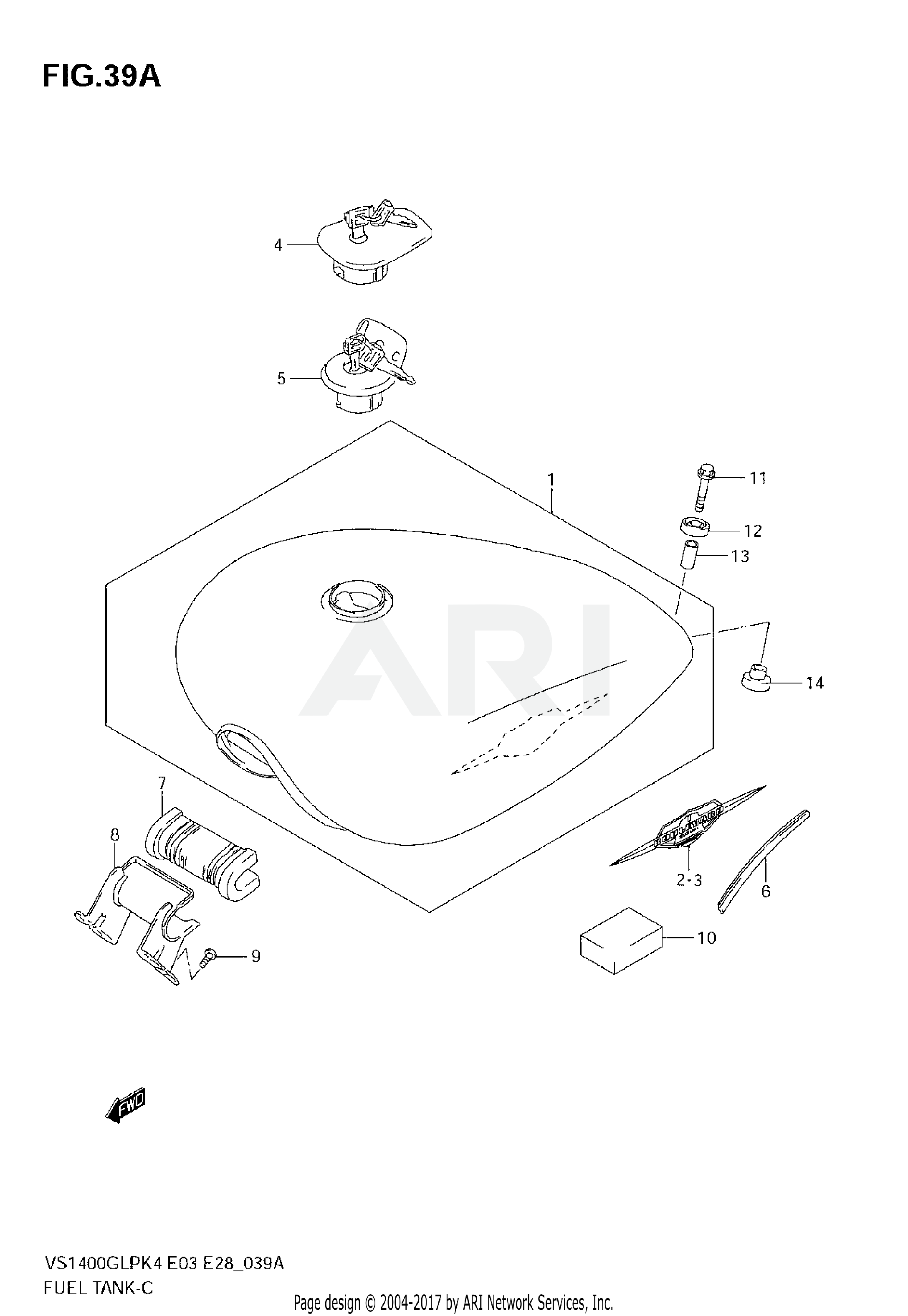 FUEL TANK (MODEL K5/K6/K7/K8)