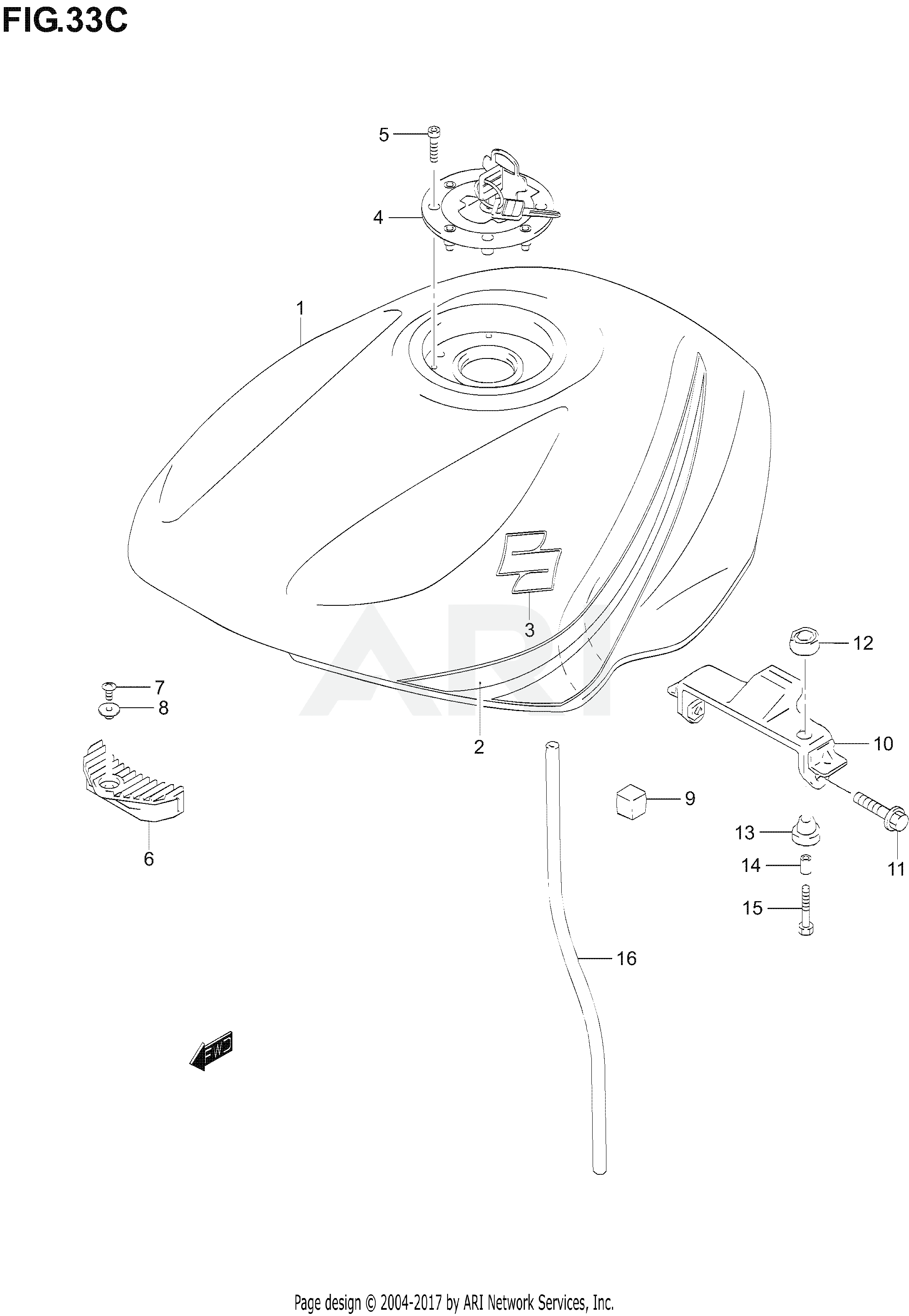 FUEL TANK (MODEL K6)