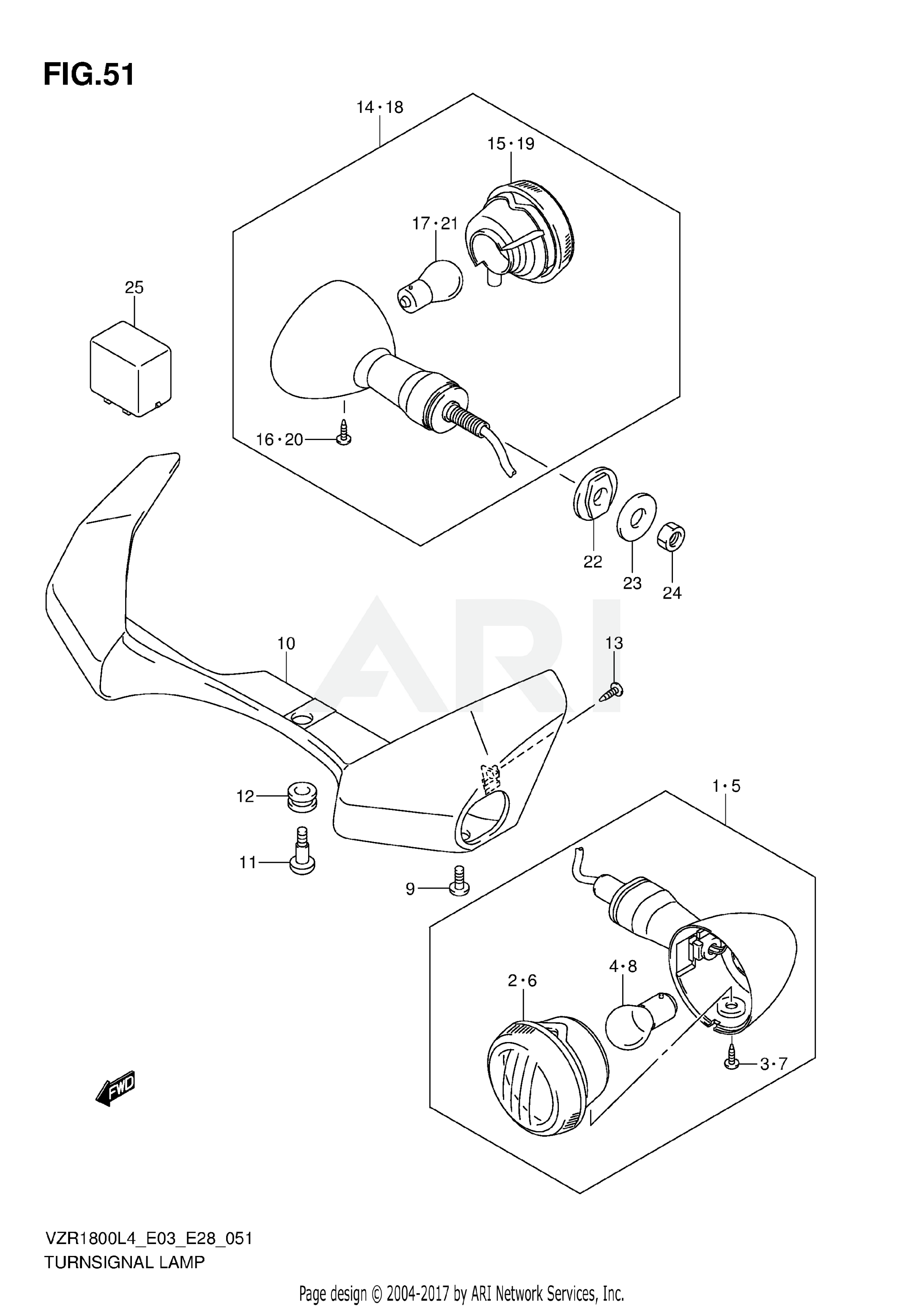 TURNSIGNAL LAMP (VZR1800ZL4 E03)