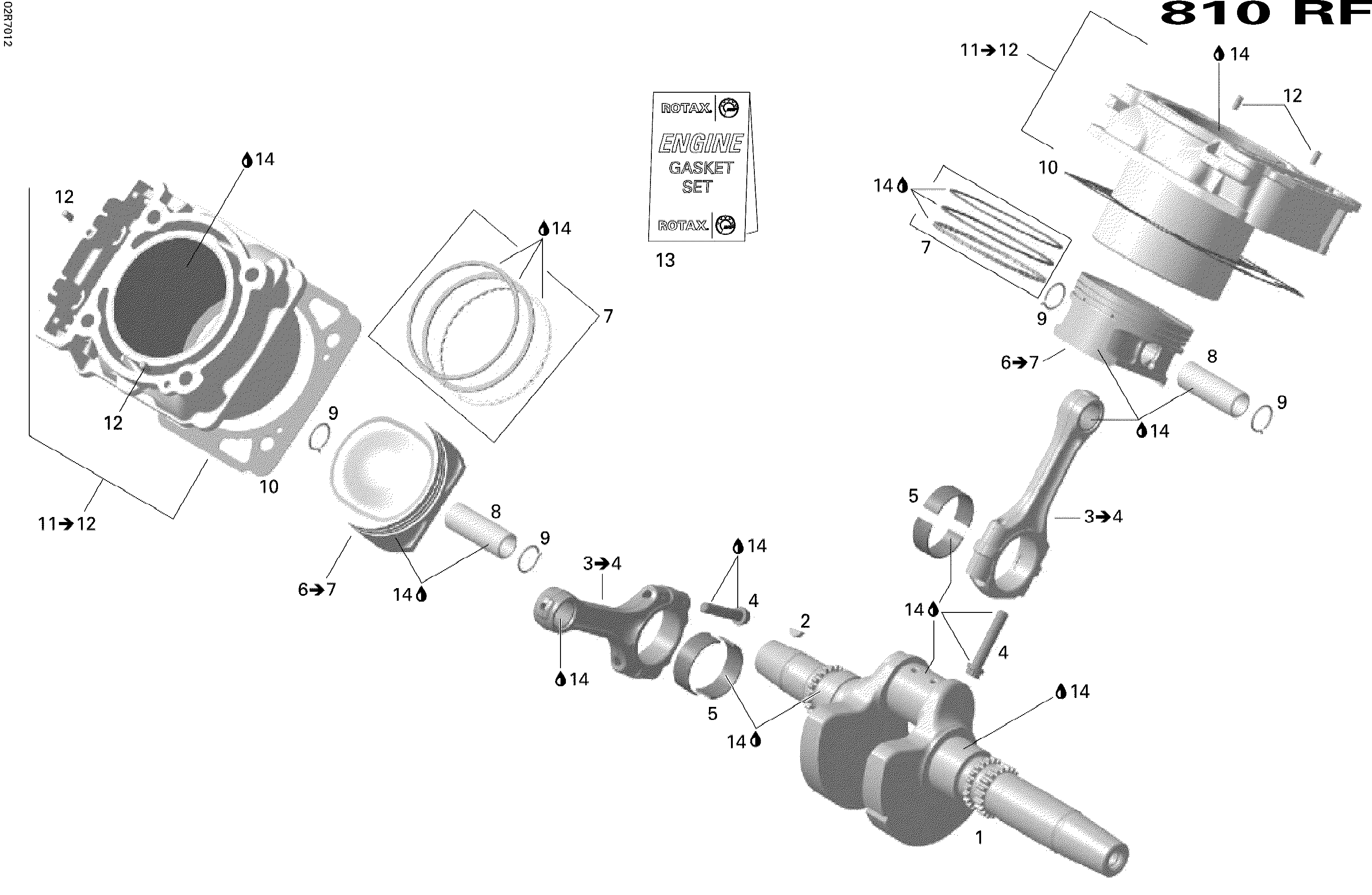 Crankshaft, Piston And Cylinder