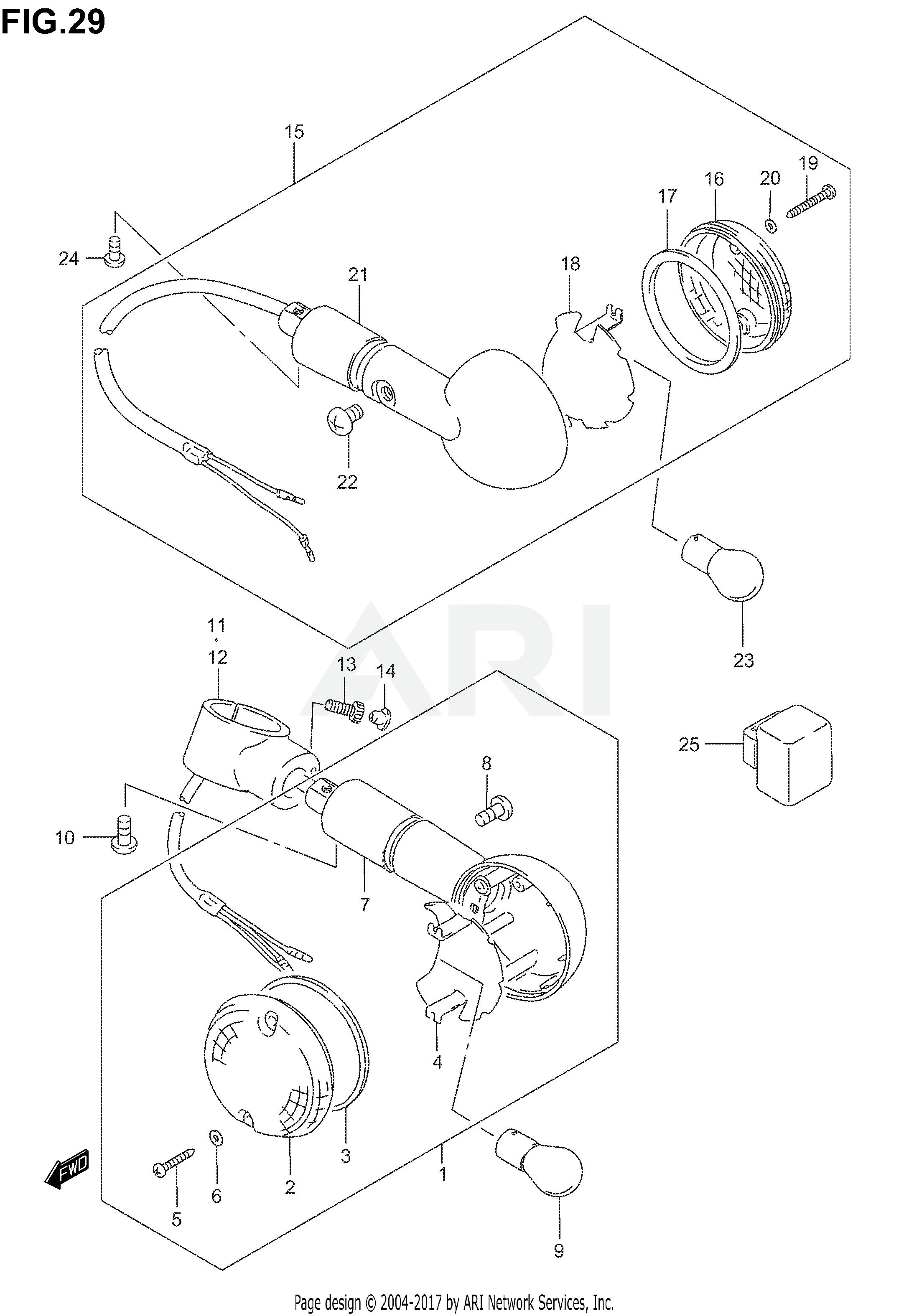 TURN SIGNAL LAMP (MODEL K1/K2/K3)