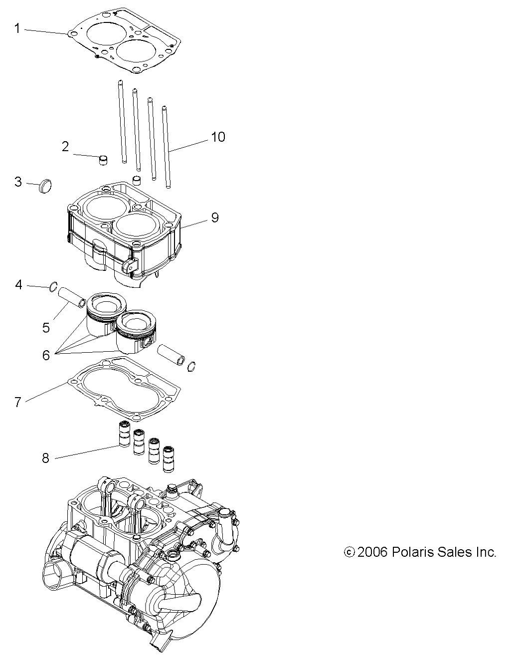 ENGINE, PISTON and CYLINDER - R15RAA76AA/AJ (49RGRPISTON077006X6)