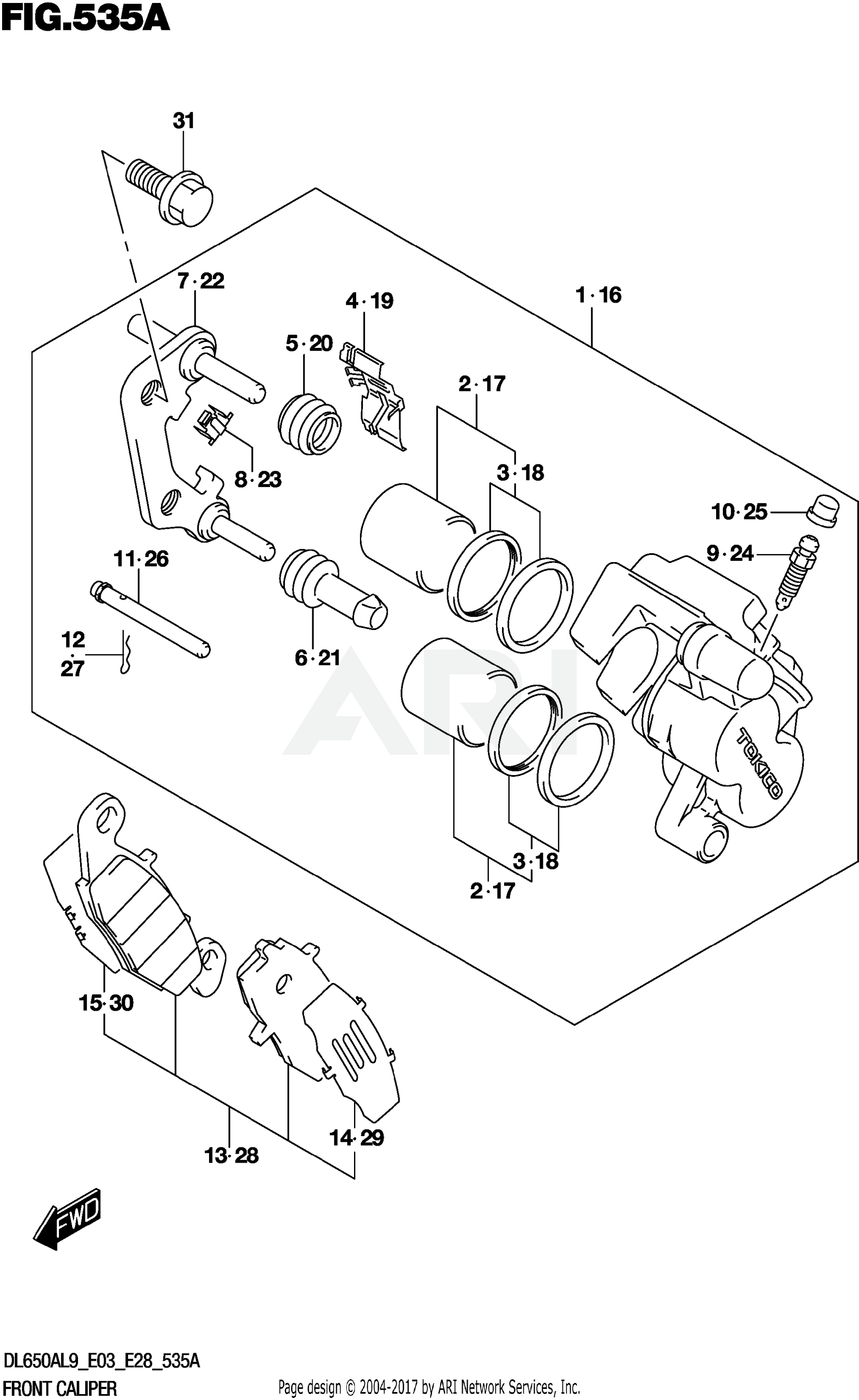 FRONT CALIPER