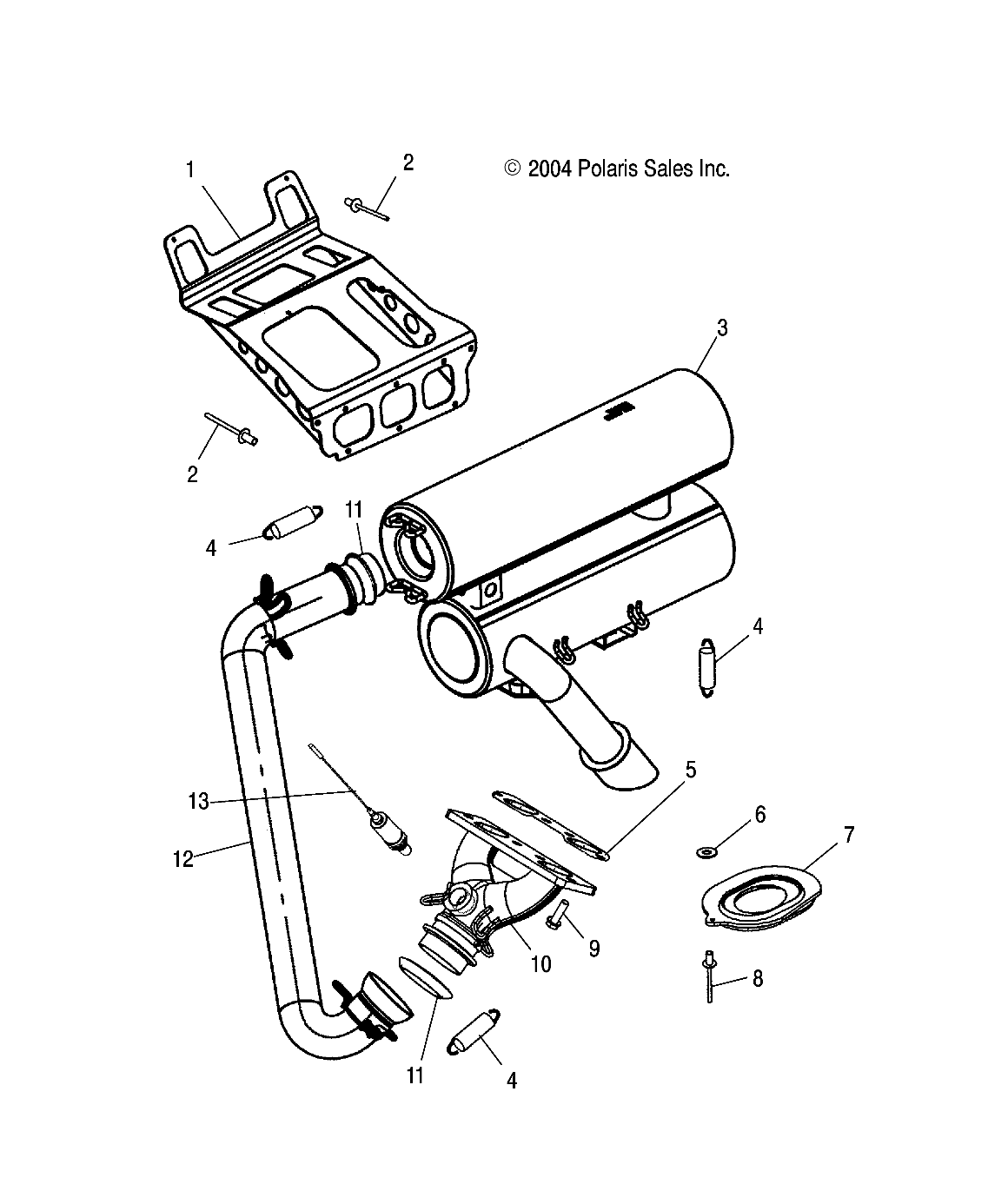 EXHAUST SYSTEM - S05NT7DS/DE (4992889288C07)