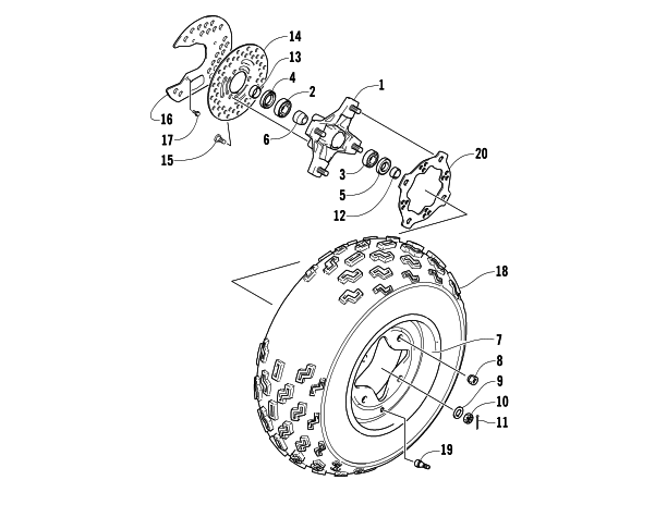 FRONT WHEEL ASSEMBLY