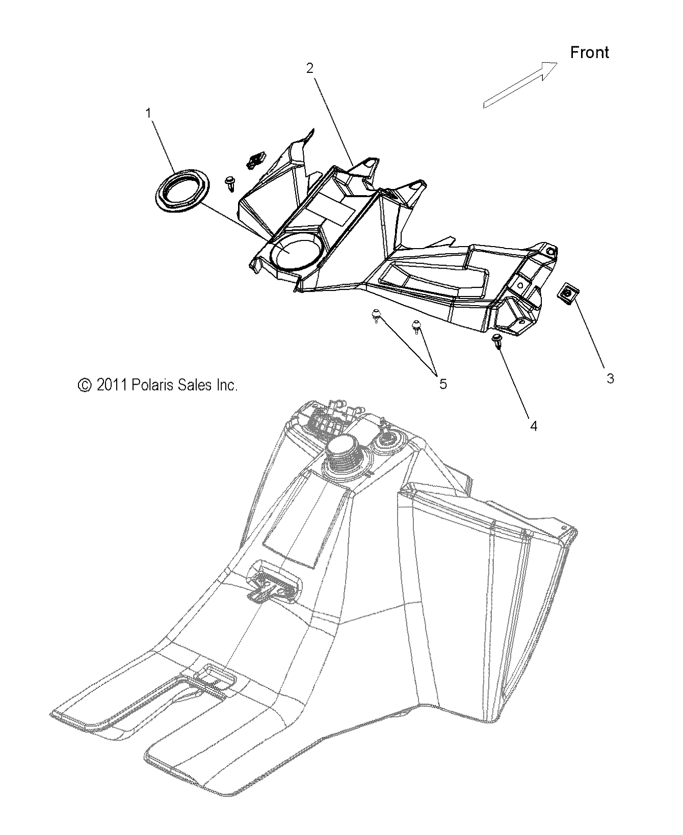 BODY, CONSOLE - S13BR6GSA/GSL (49SNOWCONSOLE12800SB)