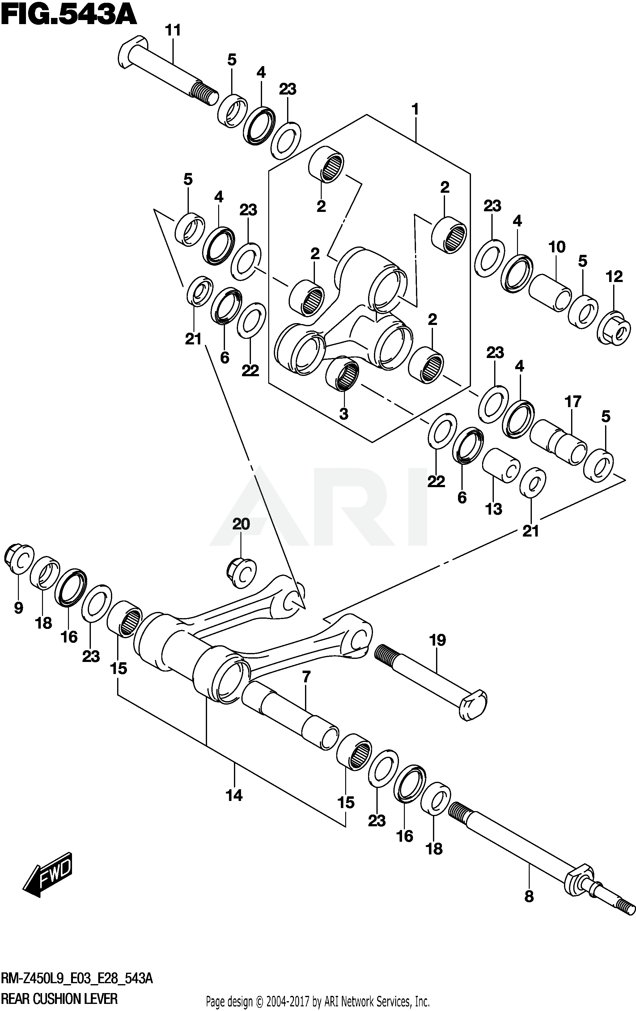 REAR CUSHION LEVER