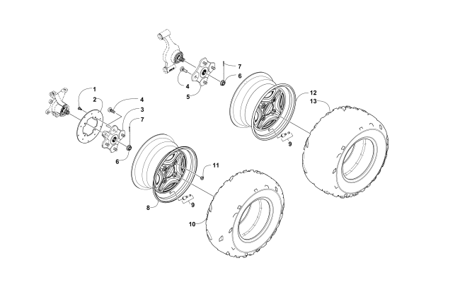 WHEEL AND TIRE ASSEMBLY