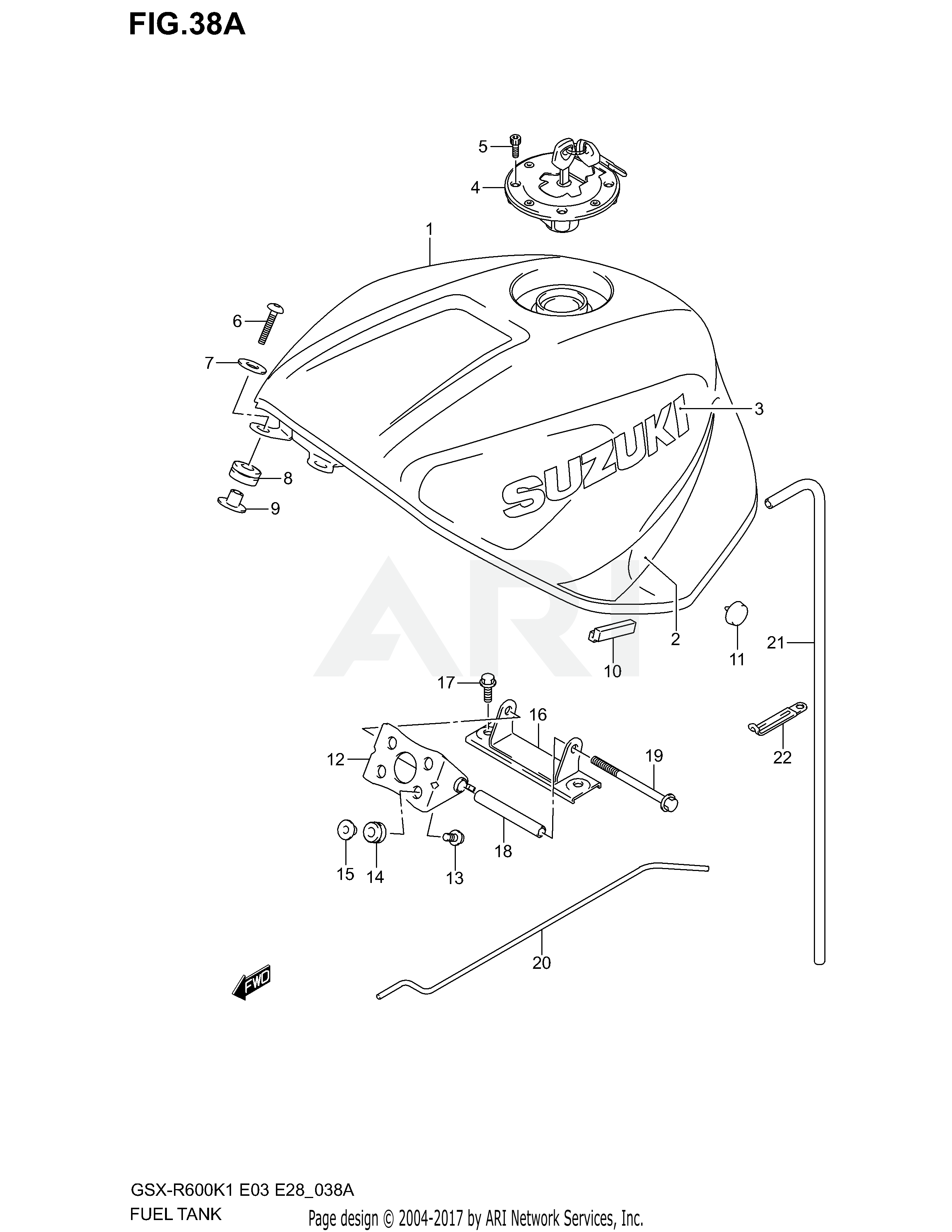 FUEL TANK (MODEL K2)