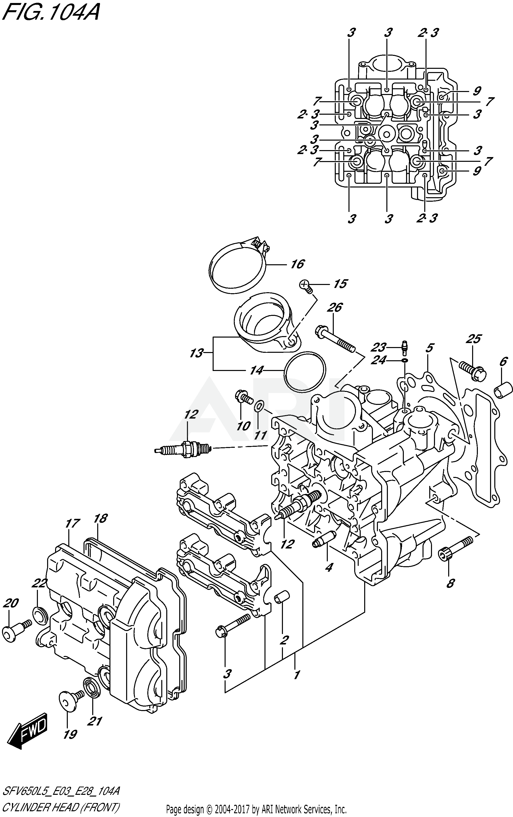 CYLINDER HEAD (FRONT)