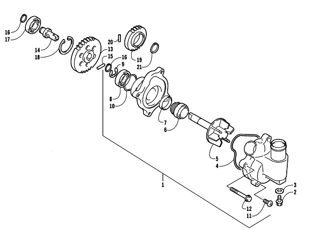 WATER PUMP ASSEMBLY