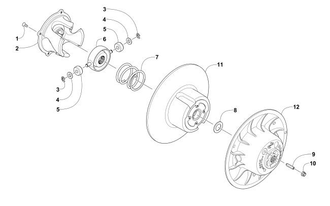 DRIVEN CLUTCH (OS)