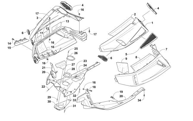 SKID PLATE AND SIDE PANEL ASSEMBLY