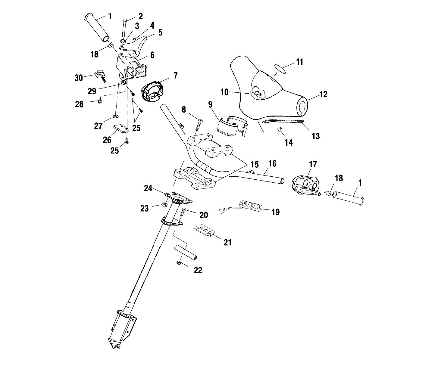 STEERING - HANDLEBAR - S01SR5AS (4960386038B001)