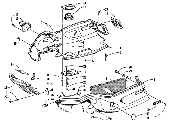 BELLY PAN AND FRONT BUMPER ASSEMBLY