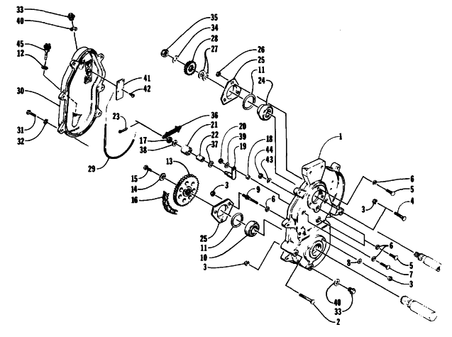 DRIVE/DROPCASE ASSEMBLY