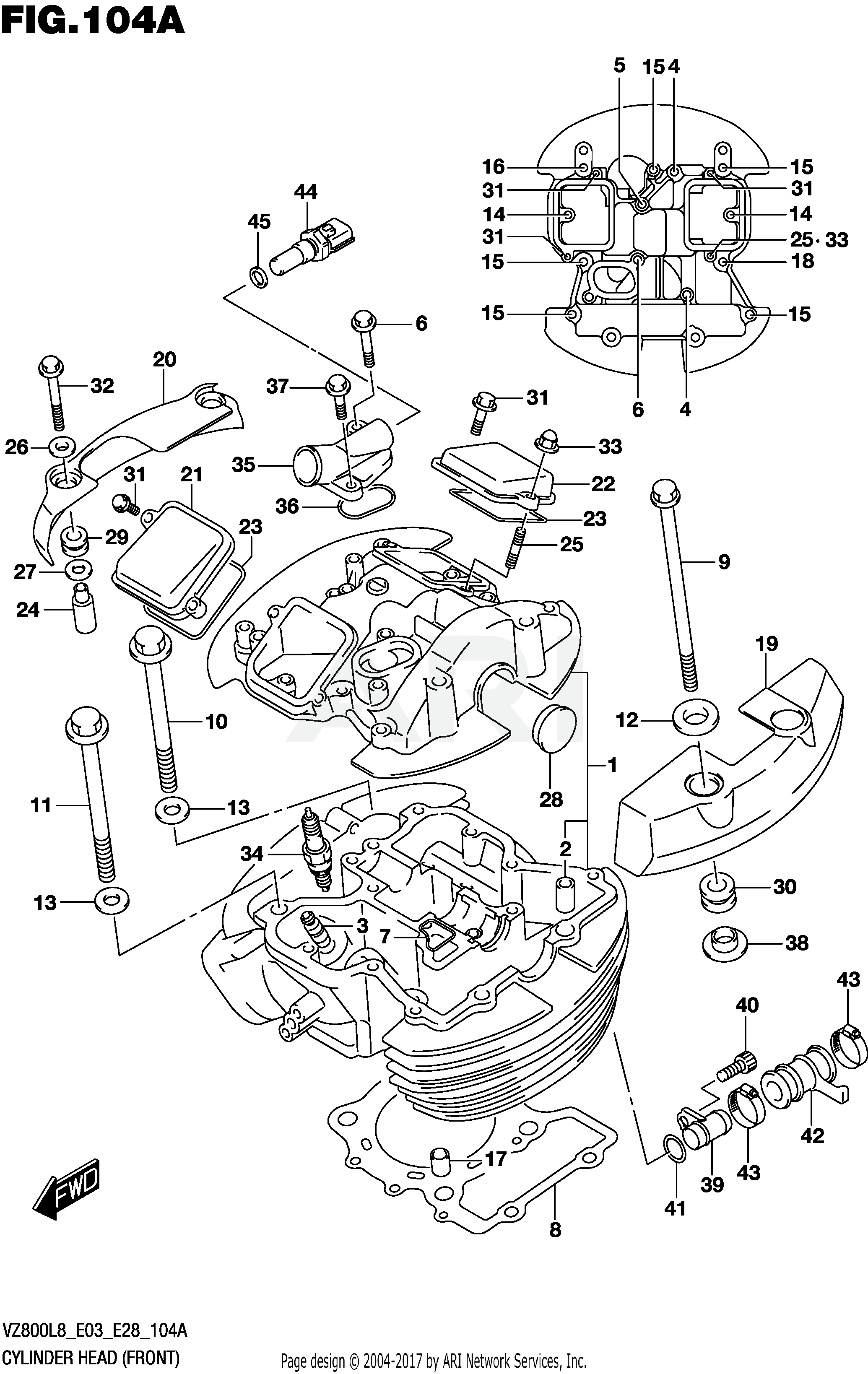 CYLINDER HEAD (FRONT)