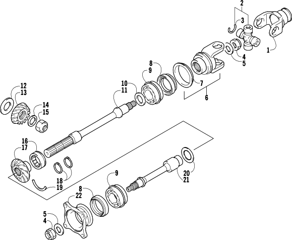 SECONDARY DRIVE ASSEMBLY