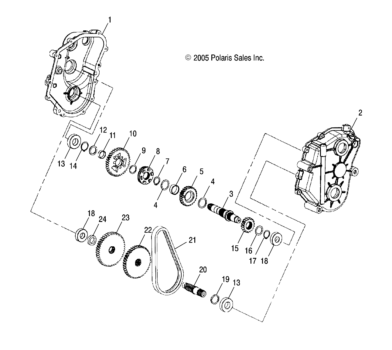 GEARCASE (2 of 2) - S06SU4BS (4997559755B10)