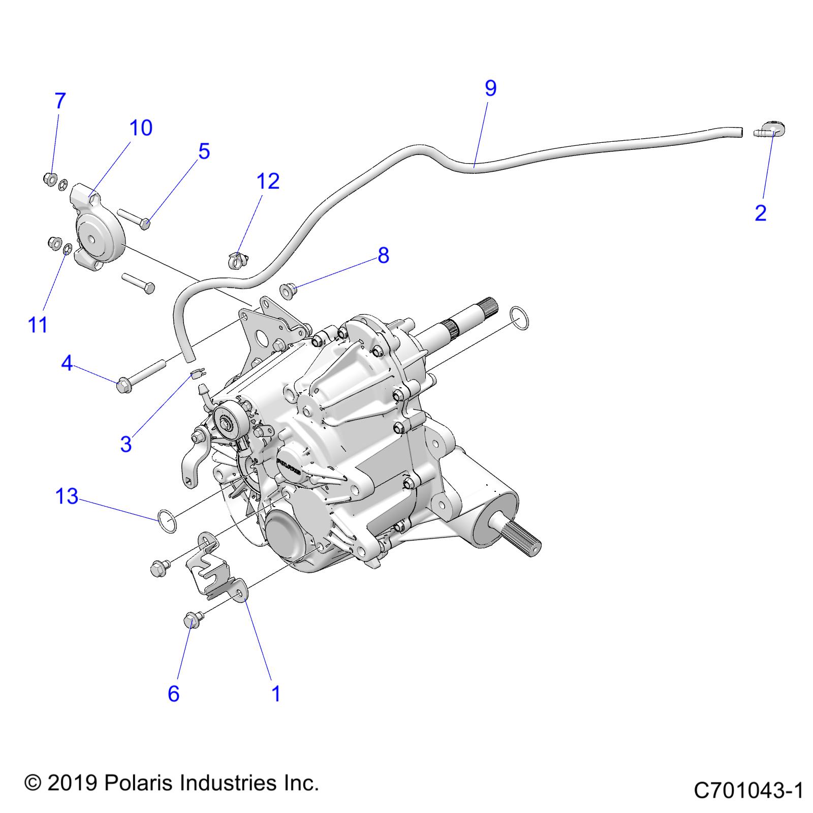 DRIVE TRAIN, MAIN GEARCASE MOUNTING- Z20CHA57A2/E57AM (C701043-1)