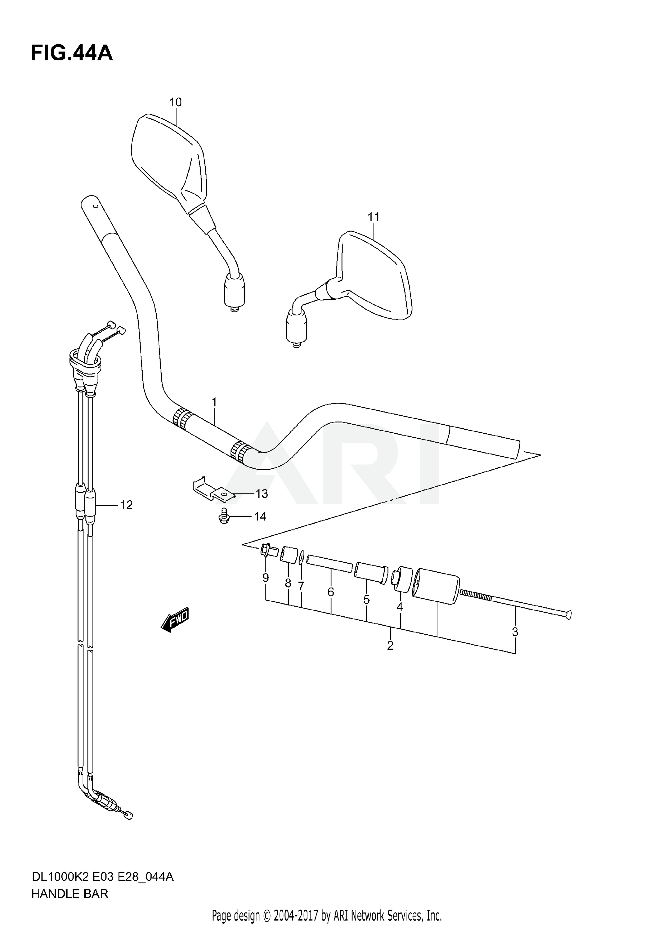 HANDLEBAR (MODEL K4/K5/K6)