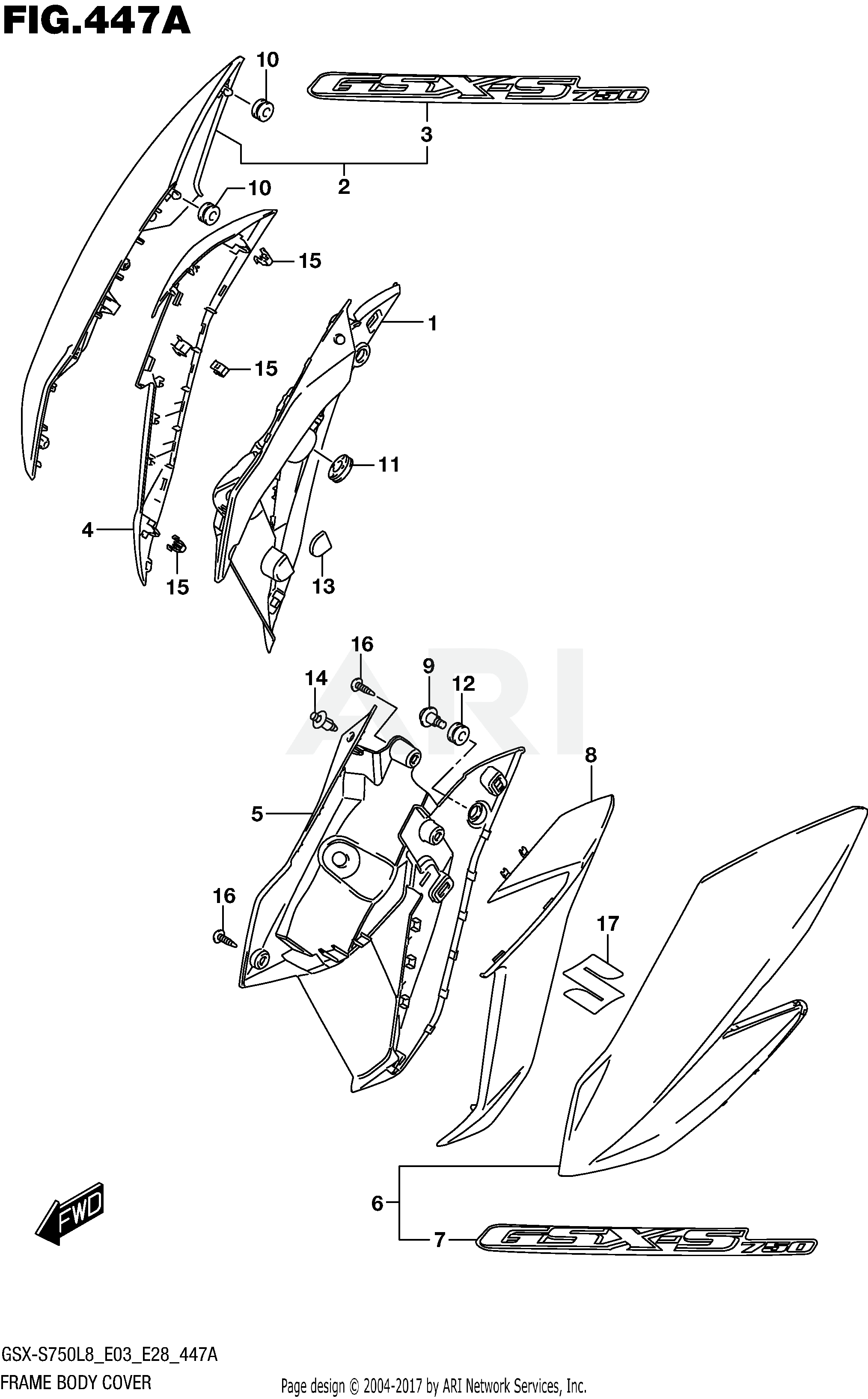 FRAME BODY COVER (FOR YVZ,KEL)