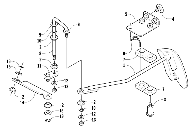 FRONT DRIVE SHIFT LINKAGE ASSEMBLY