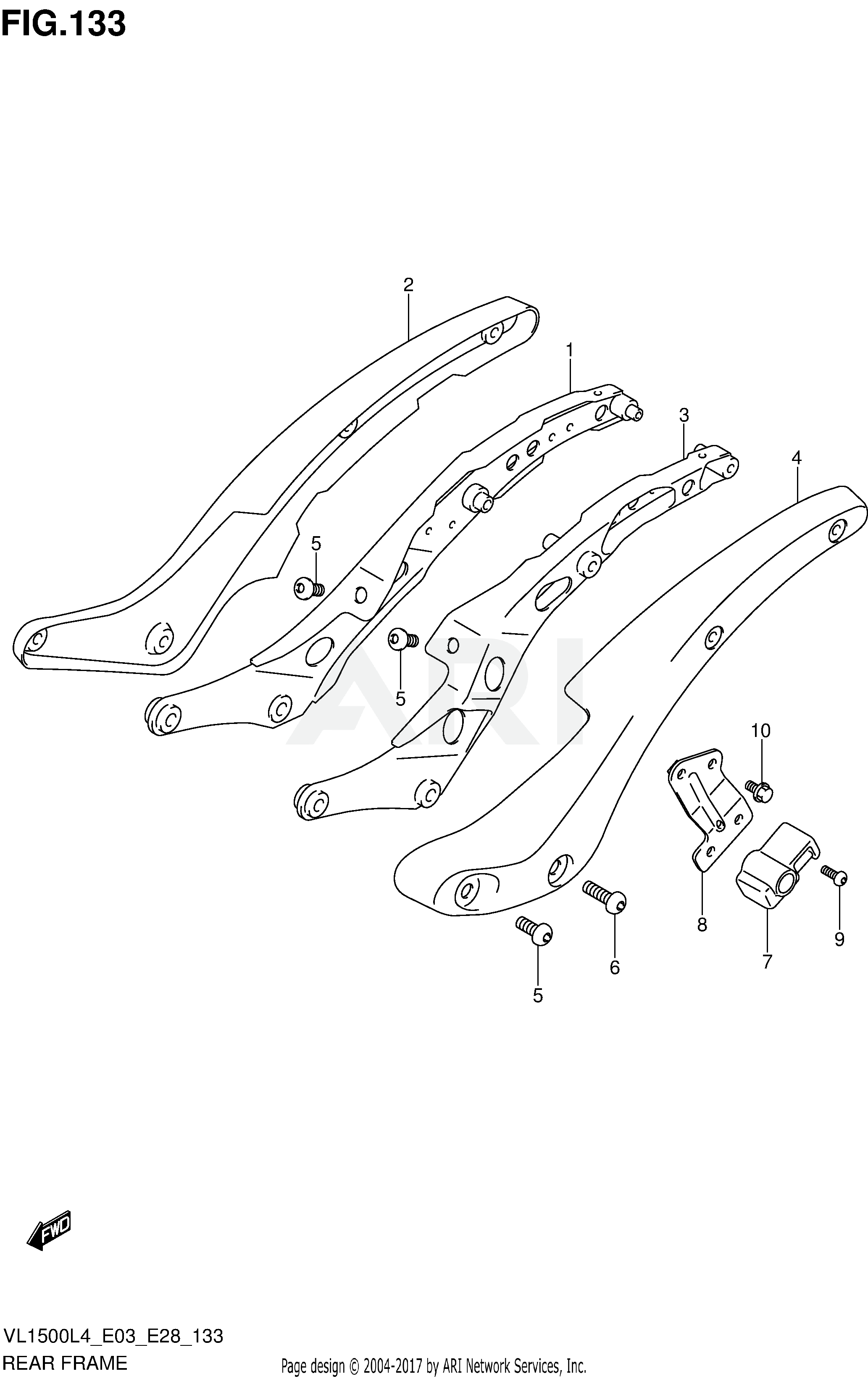 REAR FRAME (VL1500L4 E03)