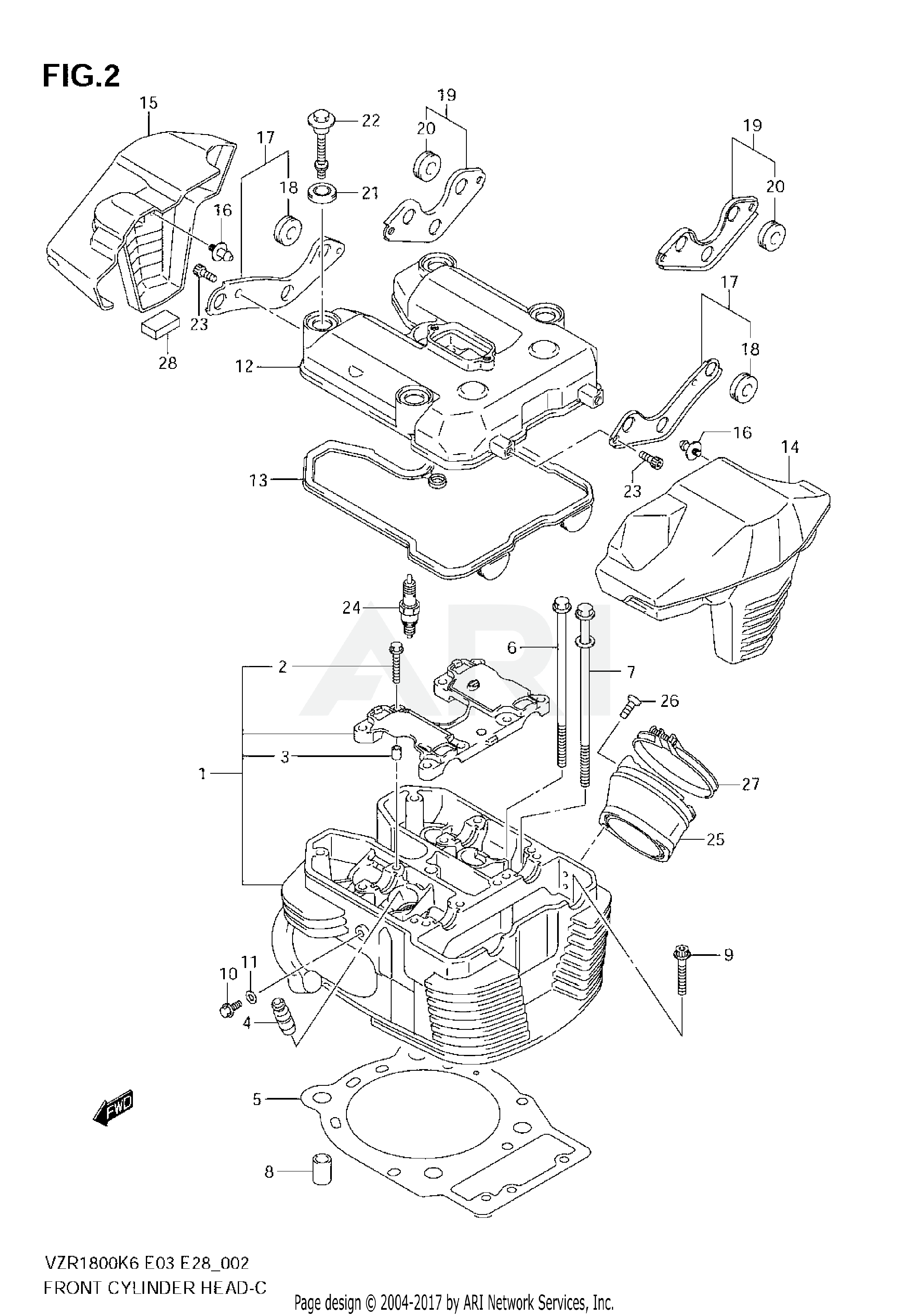 FRONT CYLINDER HEAD