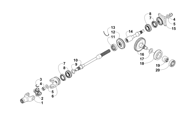 SECONDARY DRIVE ASSEMBLY