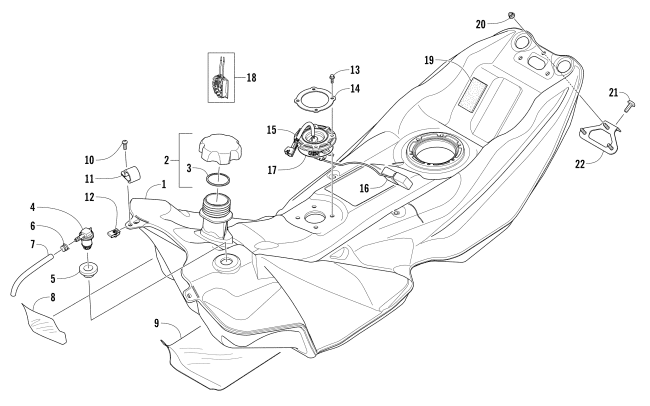 GAS TANK ASSEMBLY