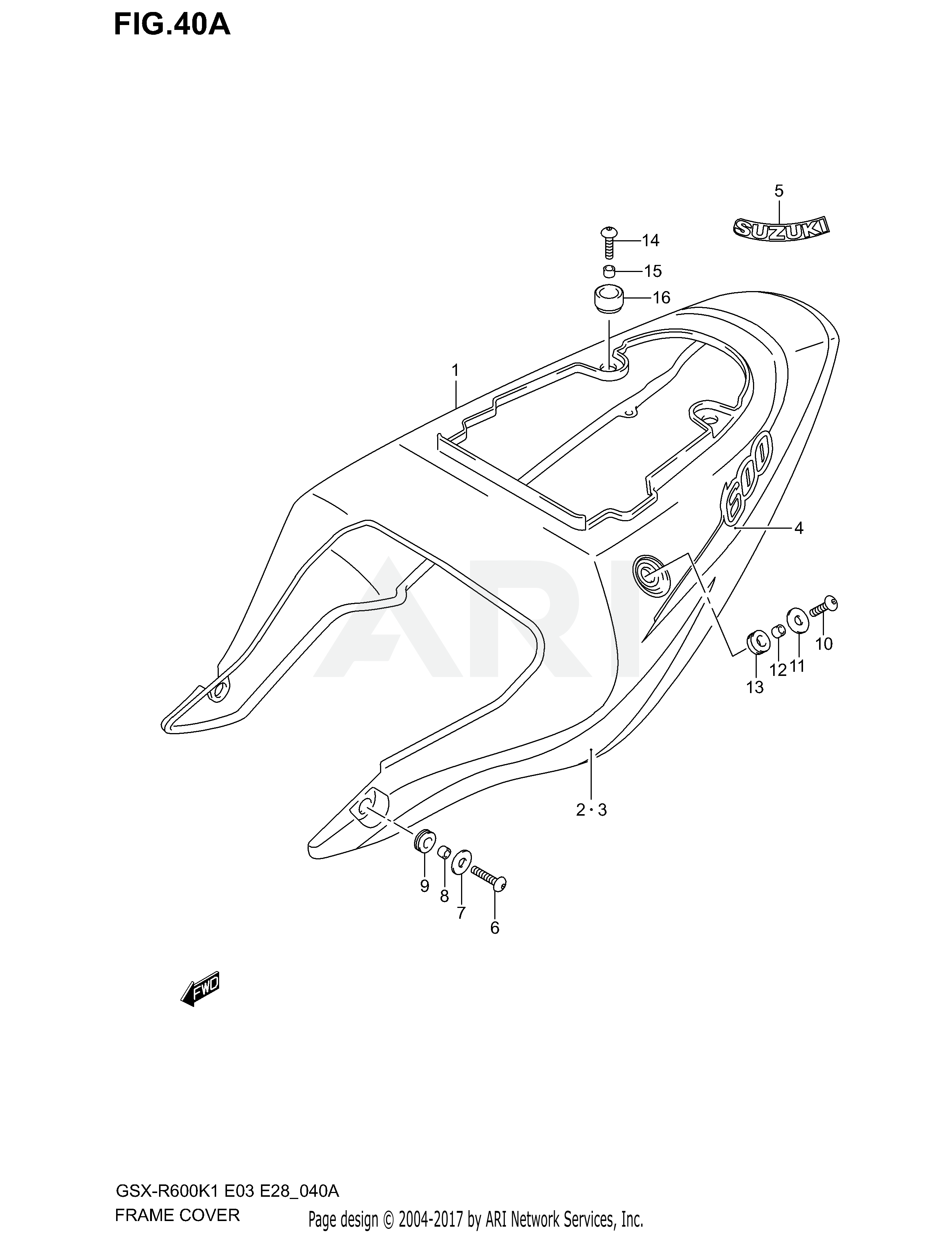 FRAME COVER (MODEL K2)