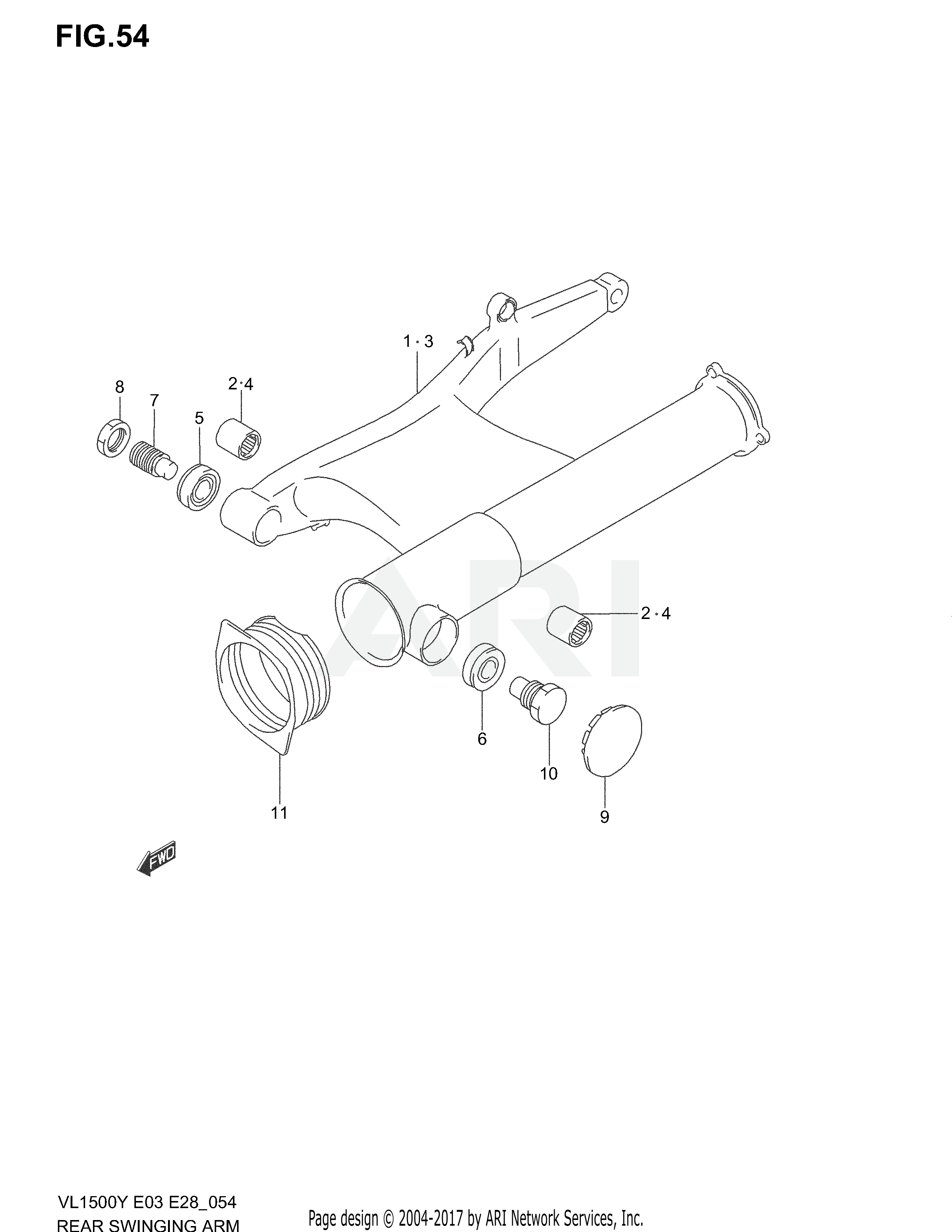 REAR SWINGING ARM